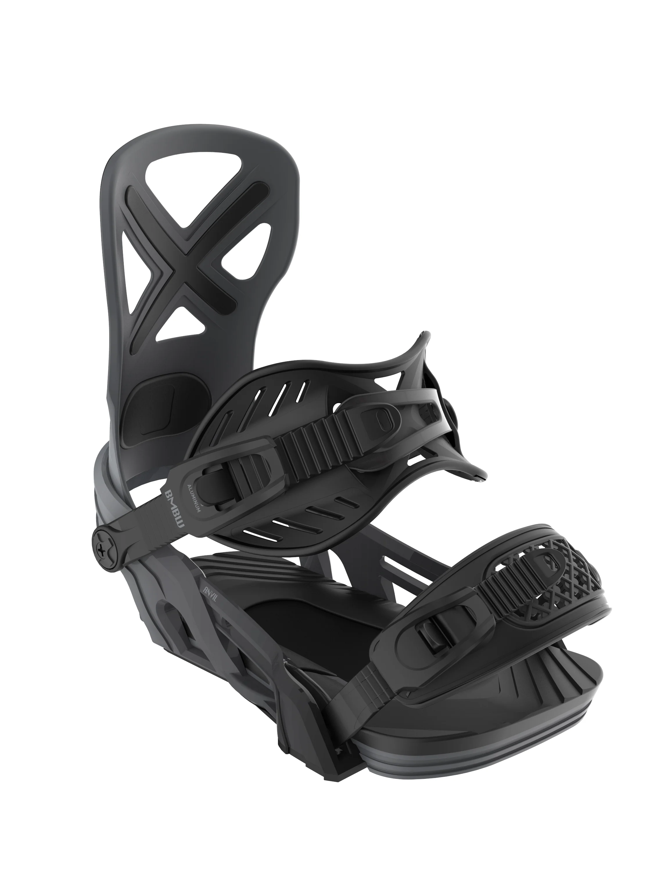 2025 Bent Metal Men's Anvil Snowboard Binding - Black / Grey