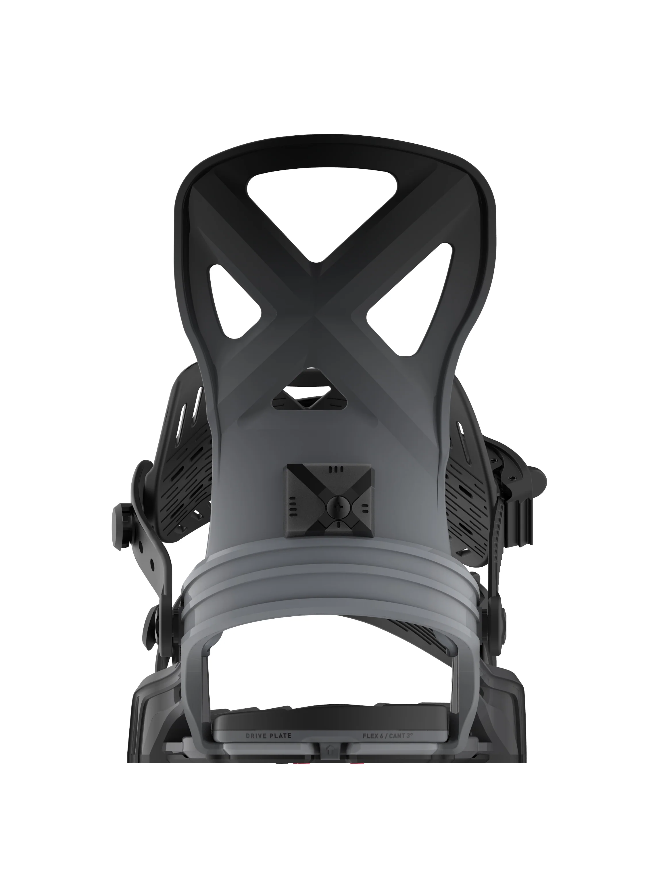 2025 Bent Metal Men's Anvil Snowboard Binding - Black / Grey - Image 2