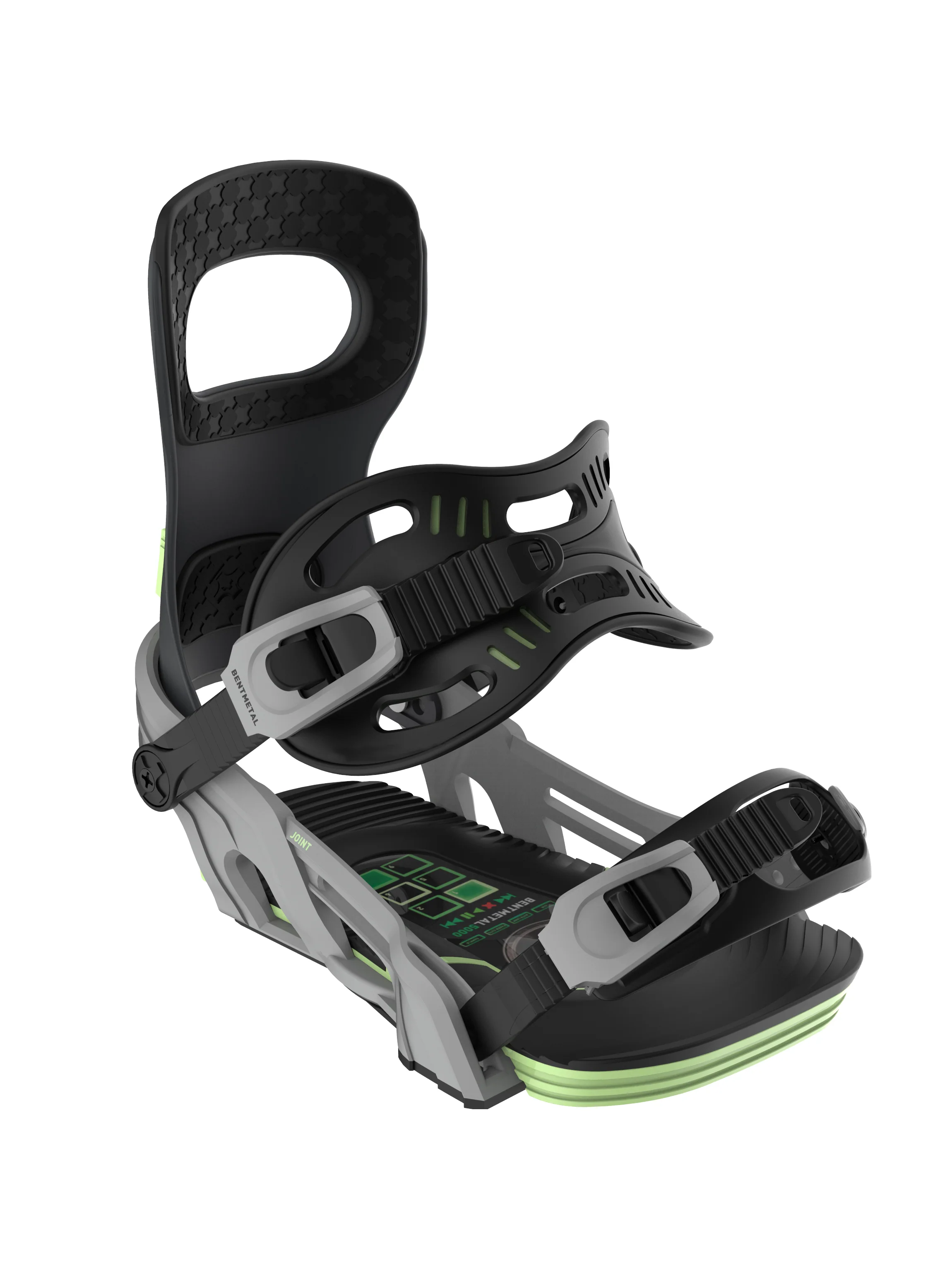 2025 Bent Metal Men's Joint Snowboard Binding - Grey / Green