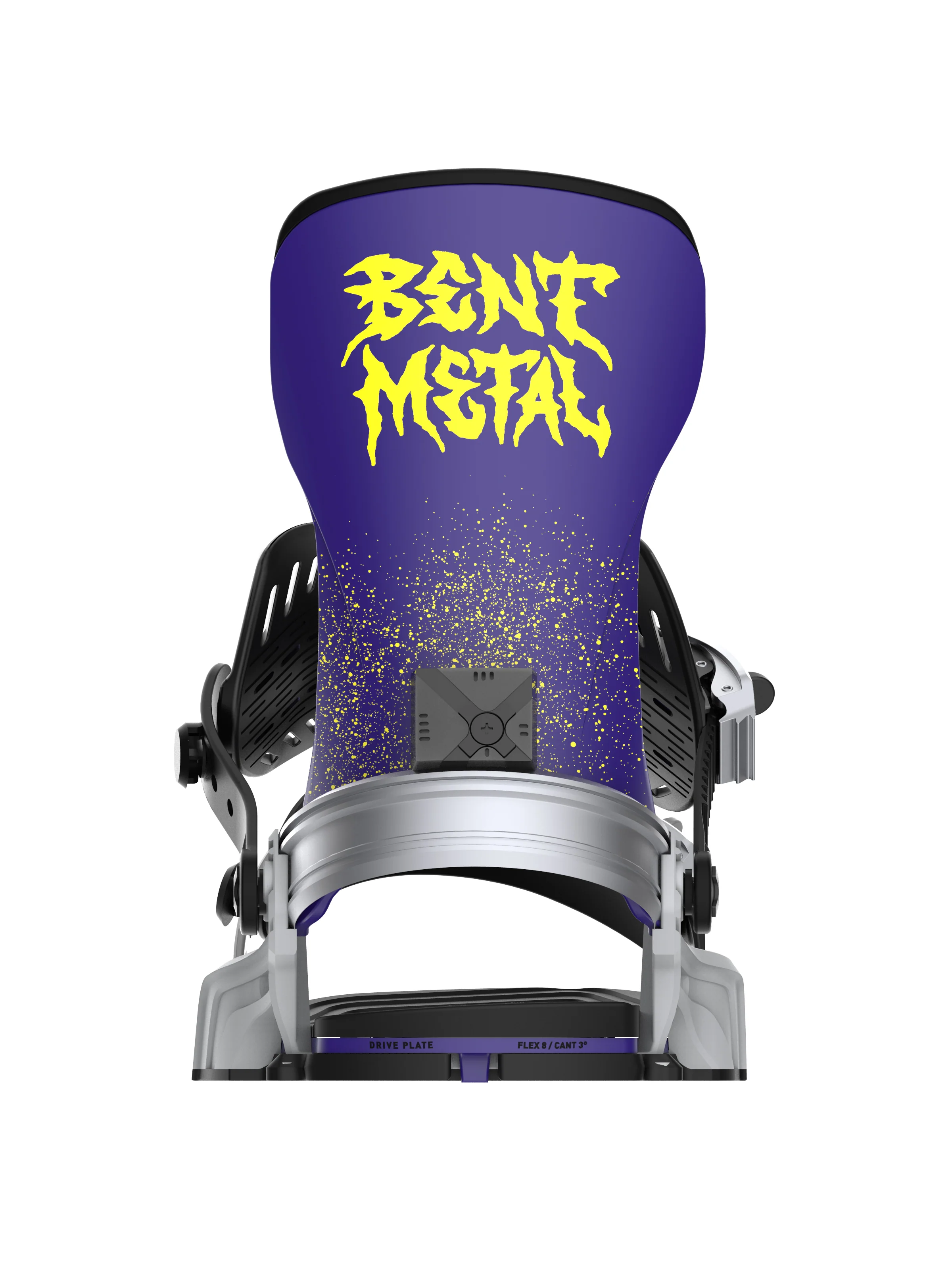 2025 Bent Metal Men's Transfer Snowboard Binding - Grey / Purple - Image 2