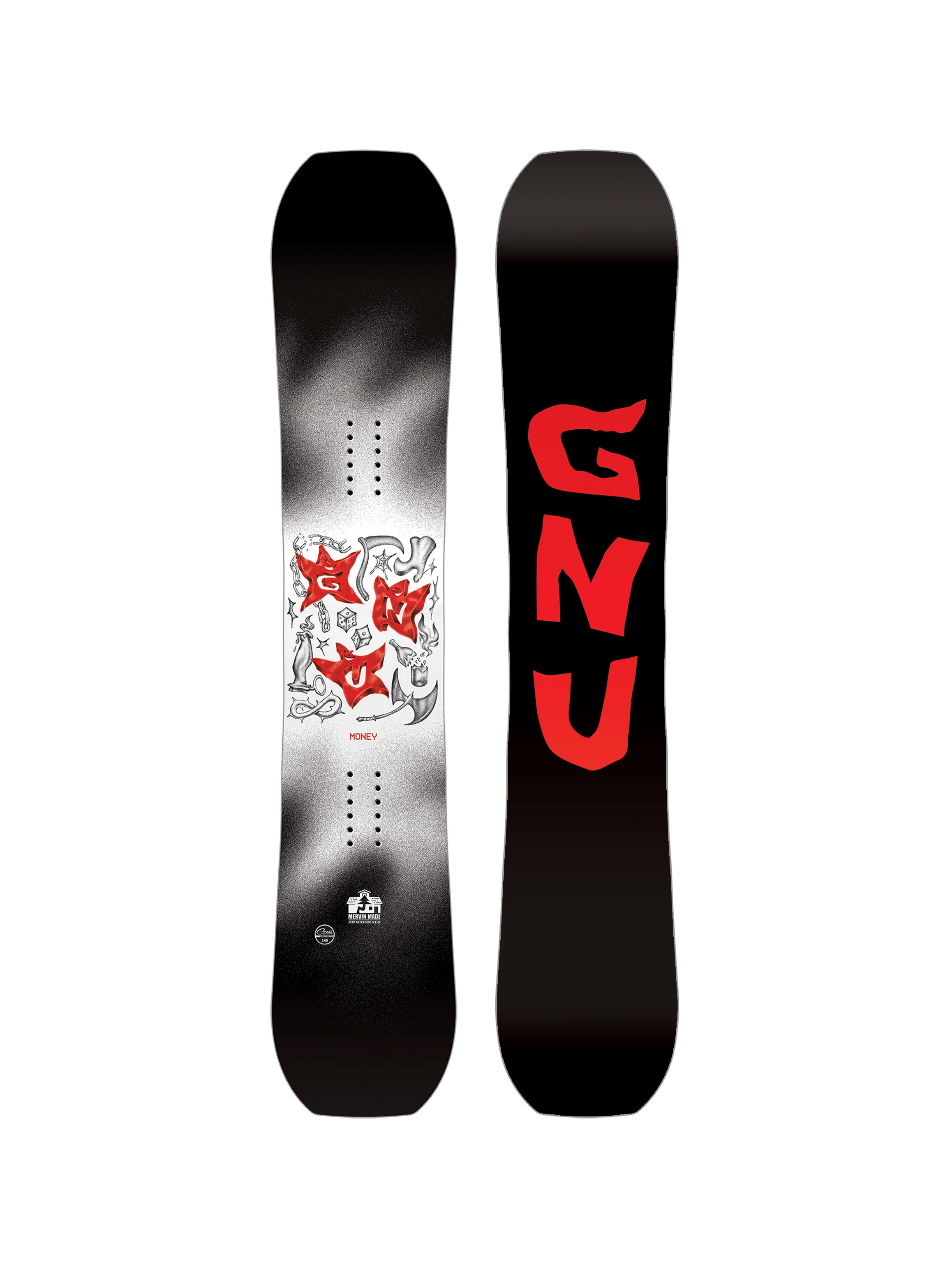 2025 Gnu Men's Money Snowboard - 152cm