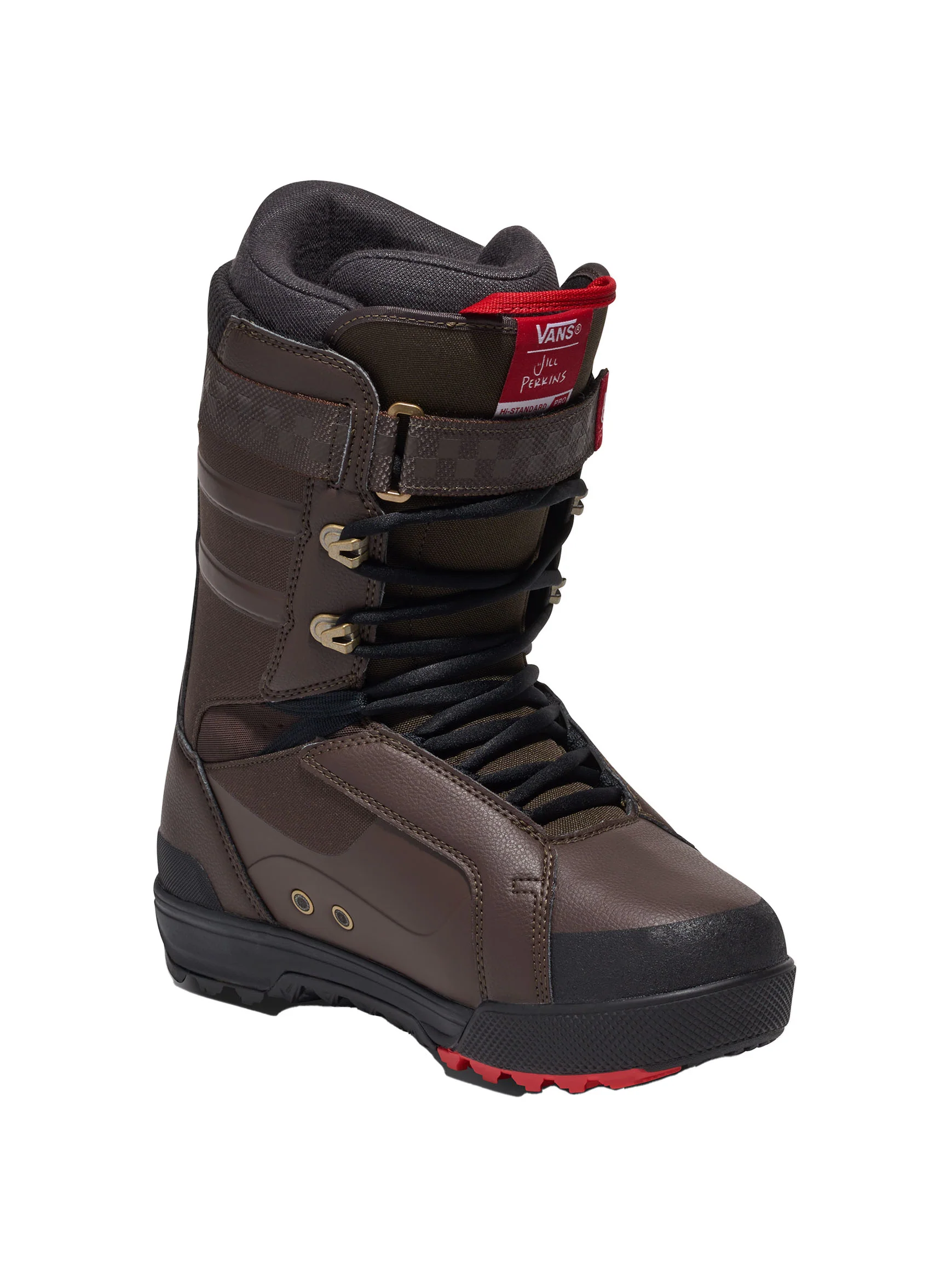 2025 Vans Hi-Standard Pro Jill Perkins Snowboard Boot - Brown / Blue - Image 2