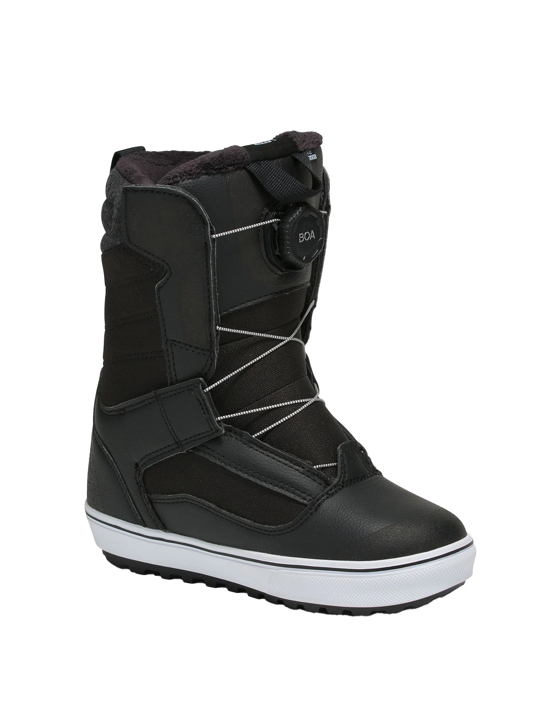 2026 Vans Kid's Juvie Linerless Snowboard Boot - Black / White - Image 2