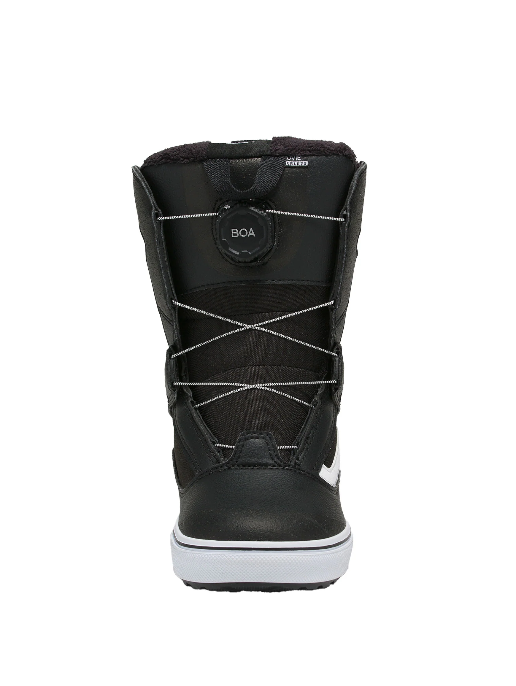 2026 Vans Kid's Juvie Linerless Snowboard Boot - Black / White - Image 3