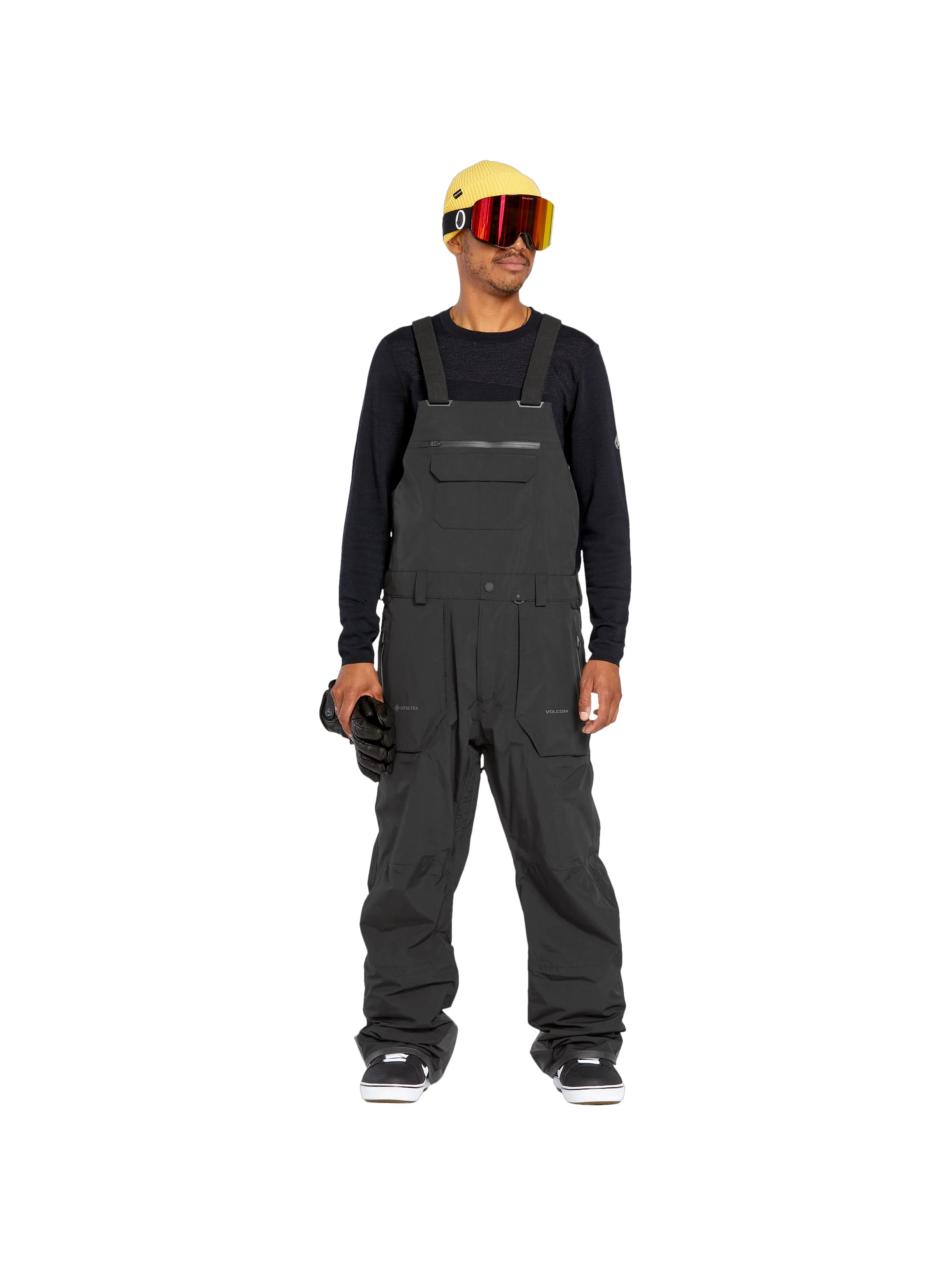 2025 Volcom Rain Gore Tex Bib Overall - Black - Image 3
