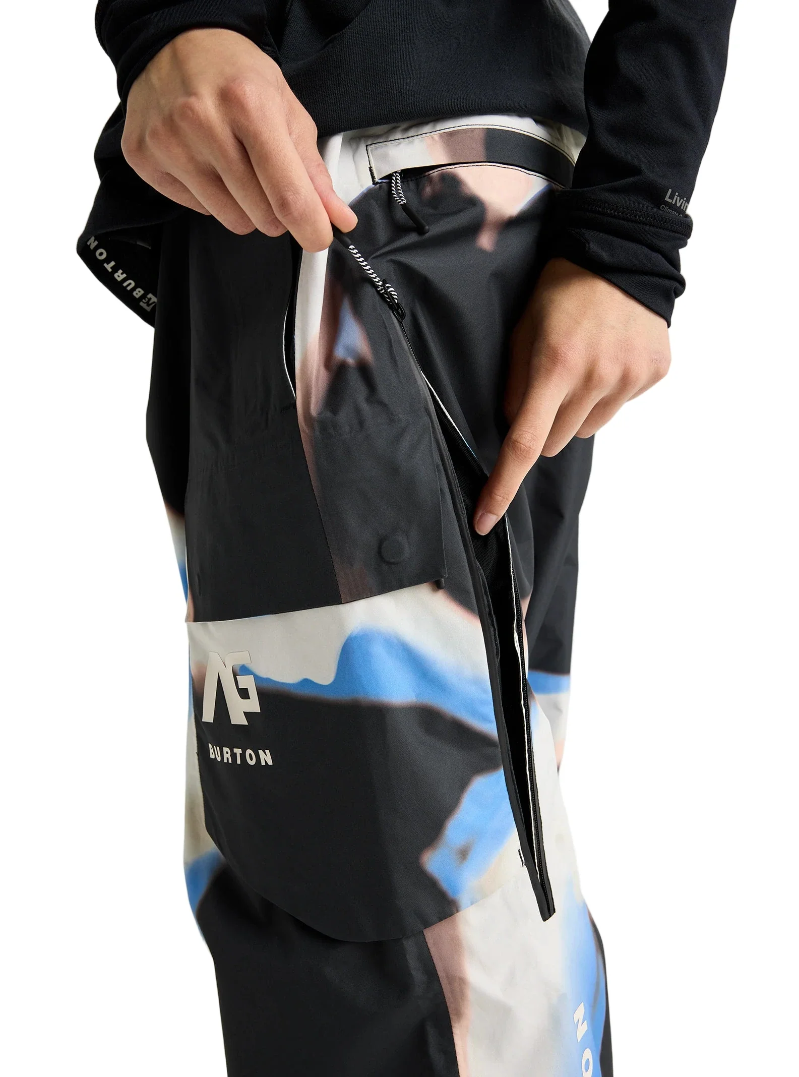 2026 Burton AG Flyrail Gore-Tex 2L Pants - Acidic Watercolor - Image 4