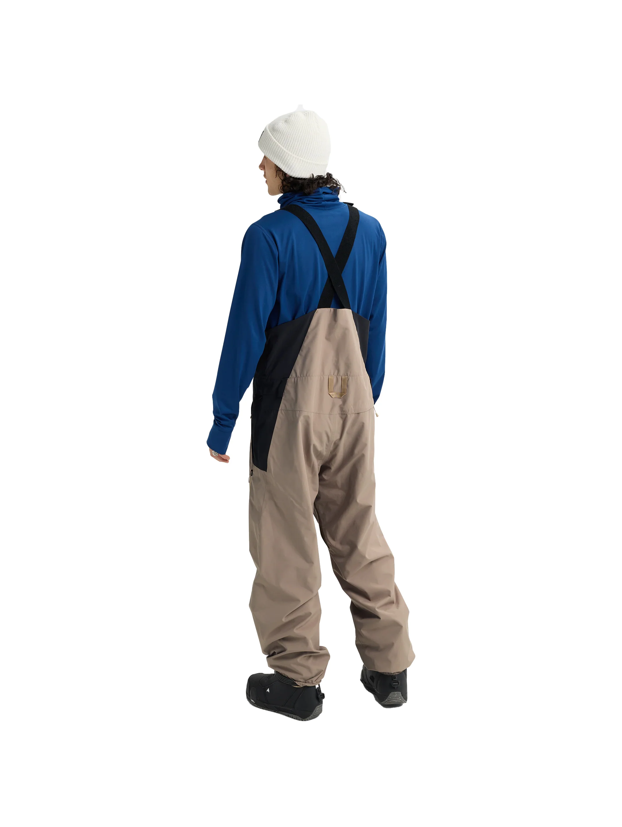 2026 Burton Mens Reserve Relaxed Bib - Summit Taupe / True Black - Image 3