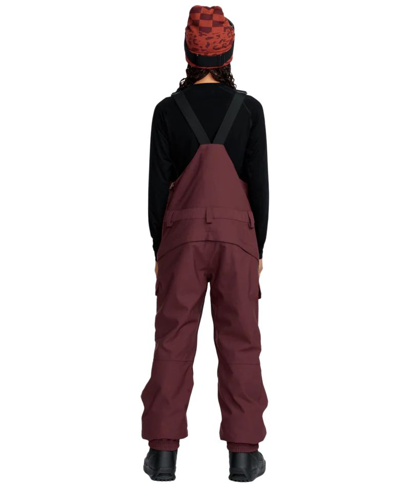 2026 Volcom Womens Creston 3D Stretch Bib - Oxblood - Image 2