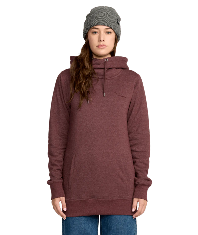 2026 Volcom Womens Tower PO Fleece - Oxblood