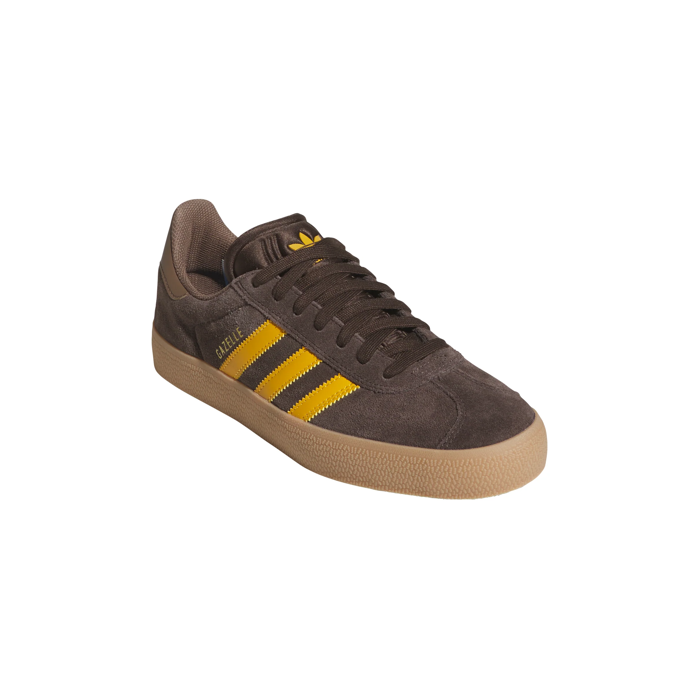 Adidas Gazelle ADV - Dark Brown / Preloved Yellow - Image 2