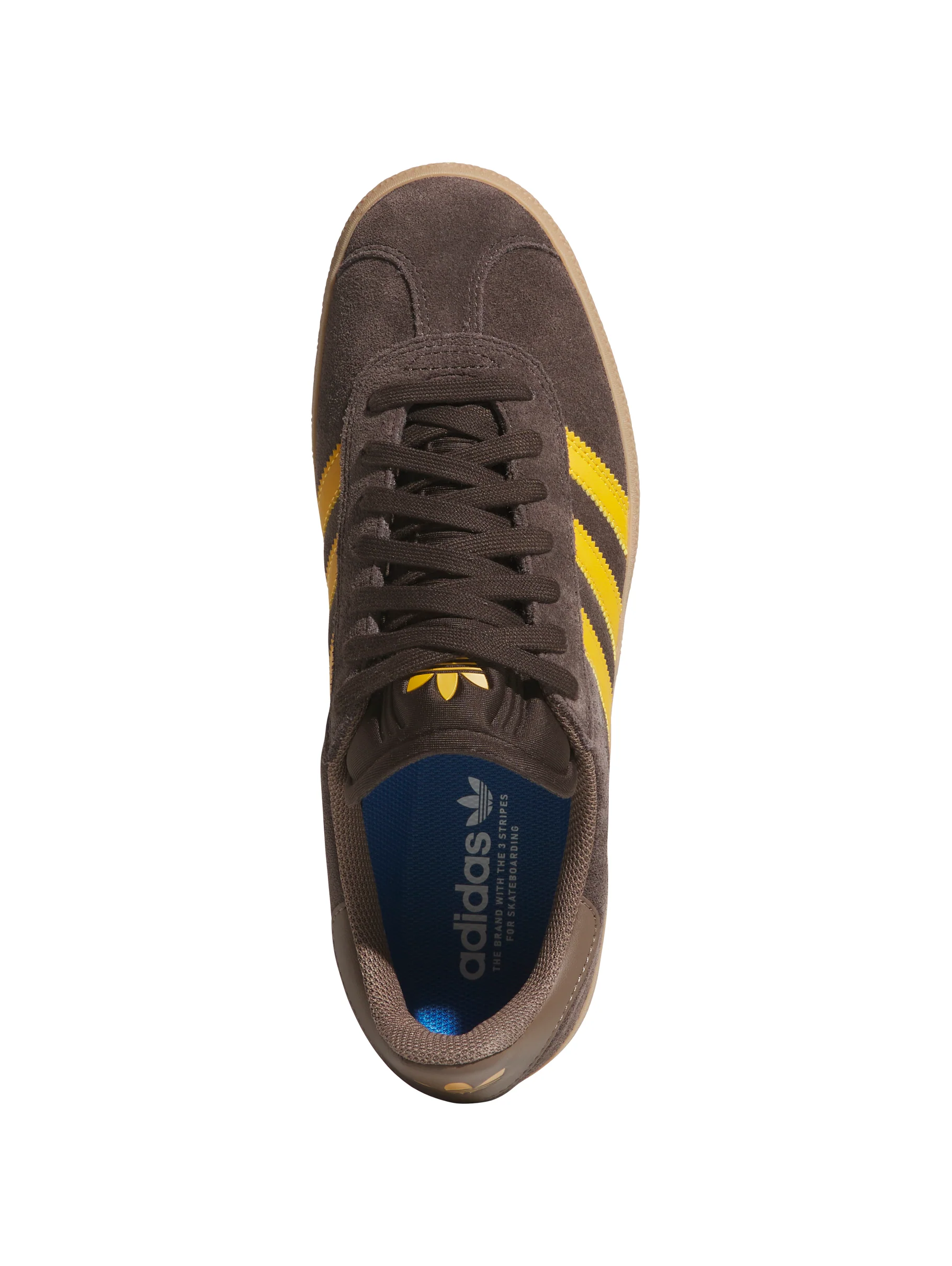 Adidas Gazelle ADV - Dark Brown / Preloved Yellow - Image 3