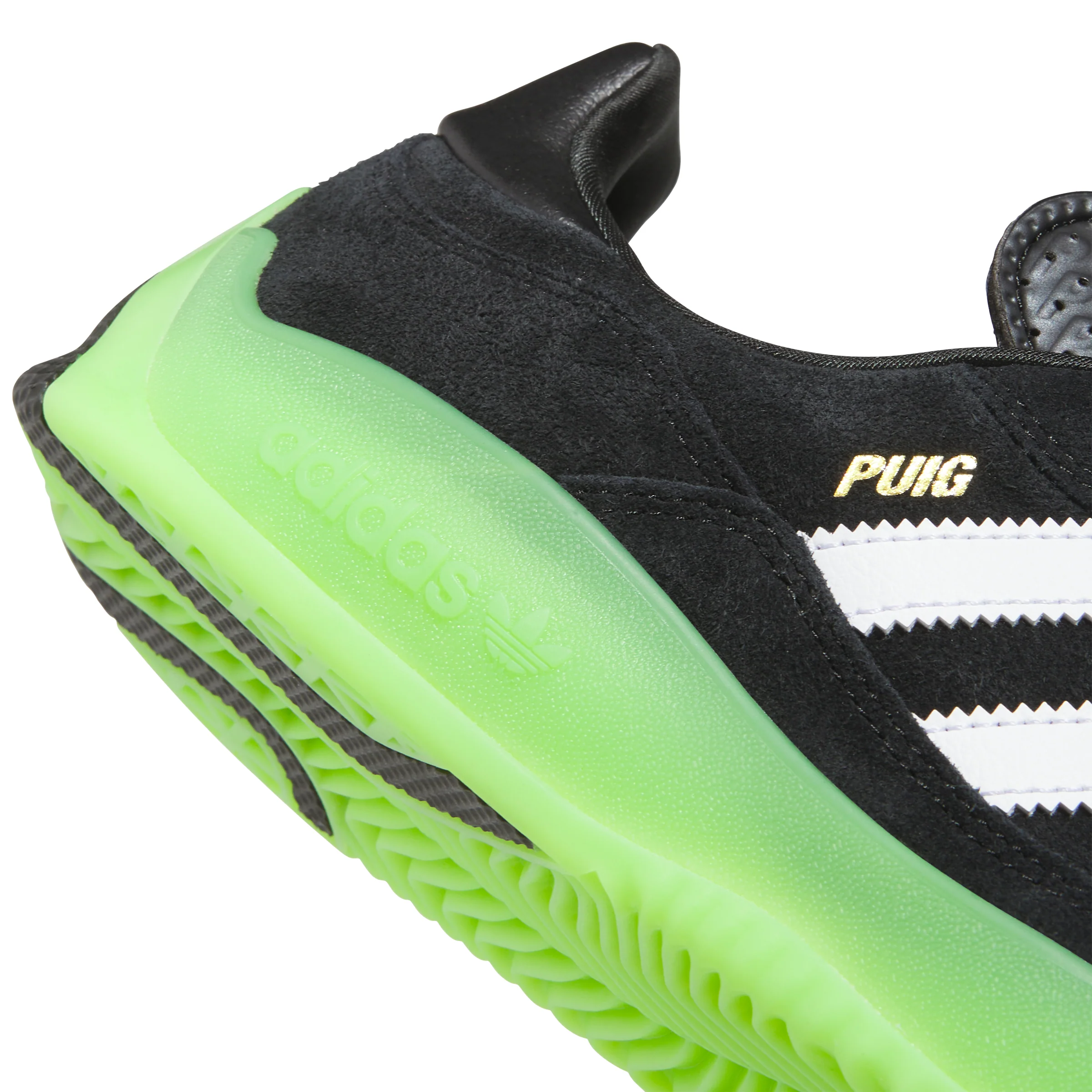 Adidas Puig - Core Black / Cloud White / Semi Solar Green - Image 8