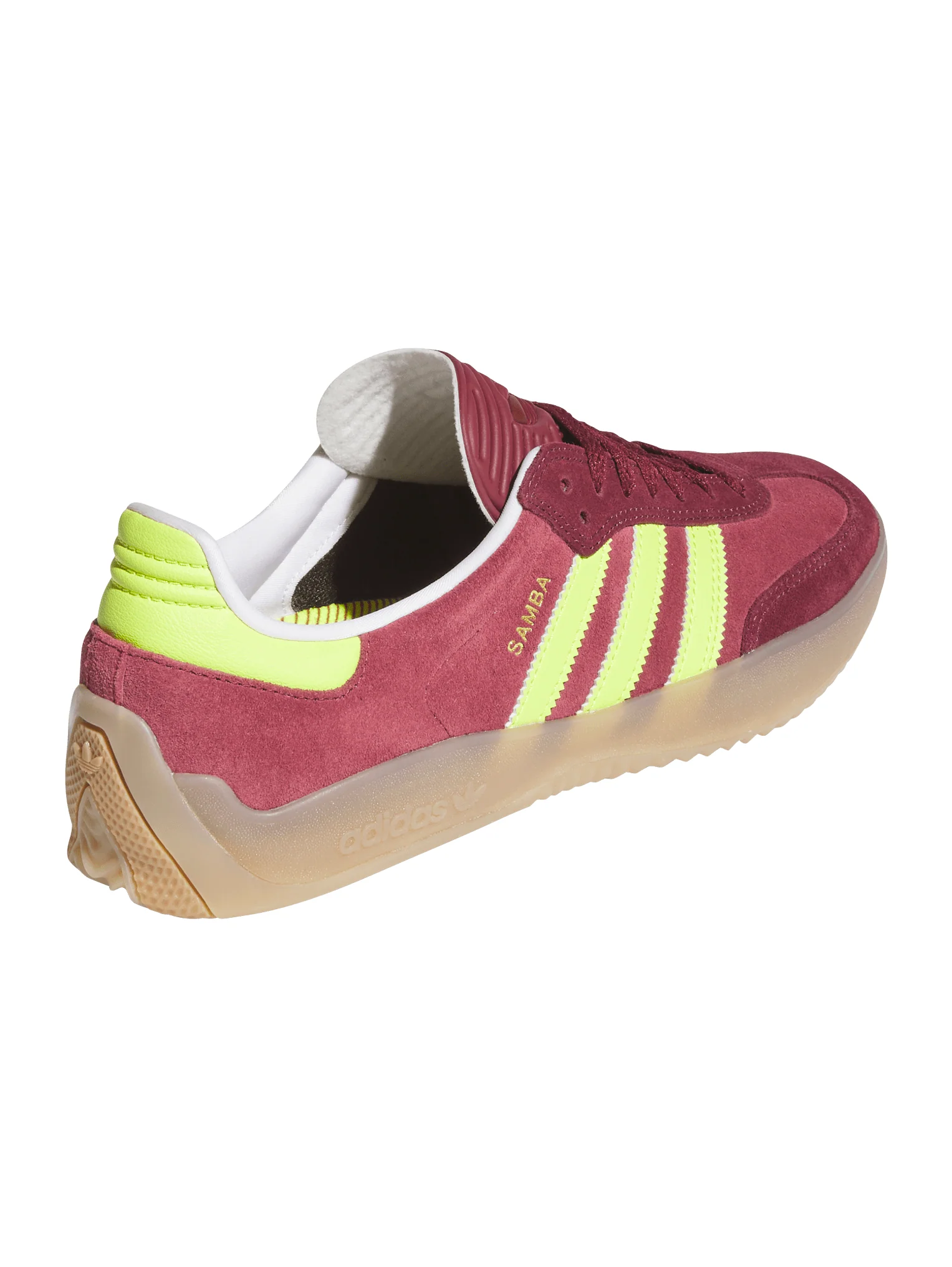 Adidas Puig Samba - Maroon / Semi Solar Yellow / Shadow Red - Image 3