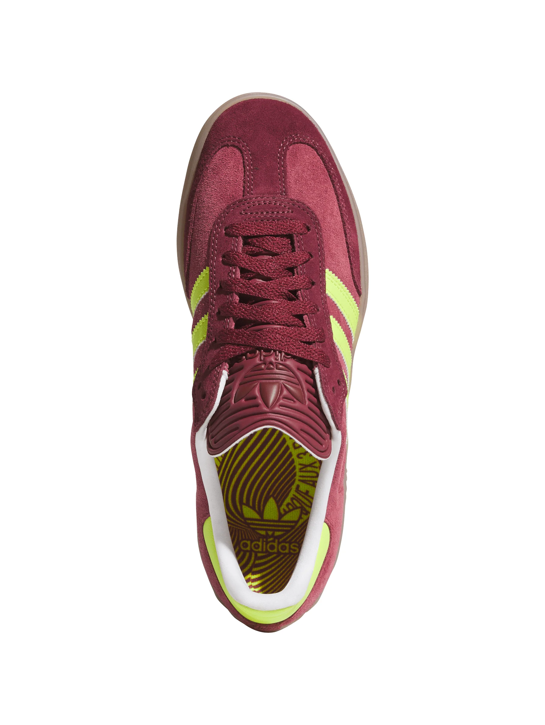 Adidas Puig Samba - Maroon / Semi Solar Yellow / Shadow Red - Image 4