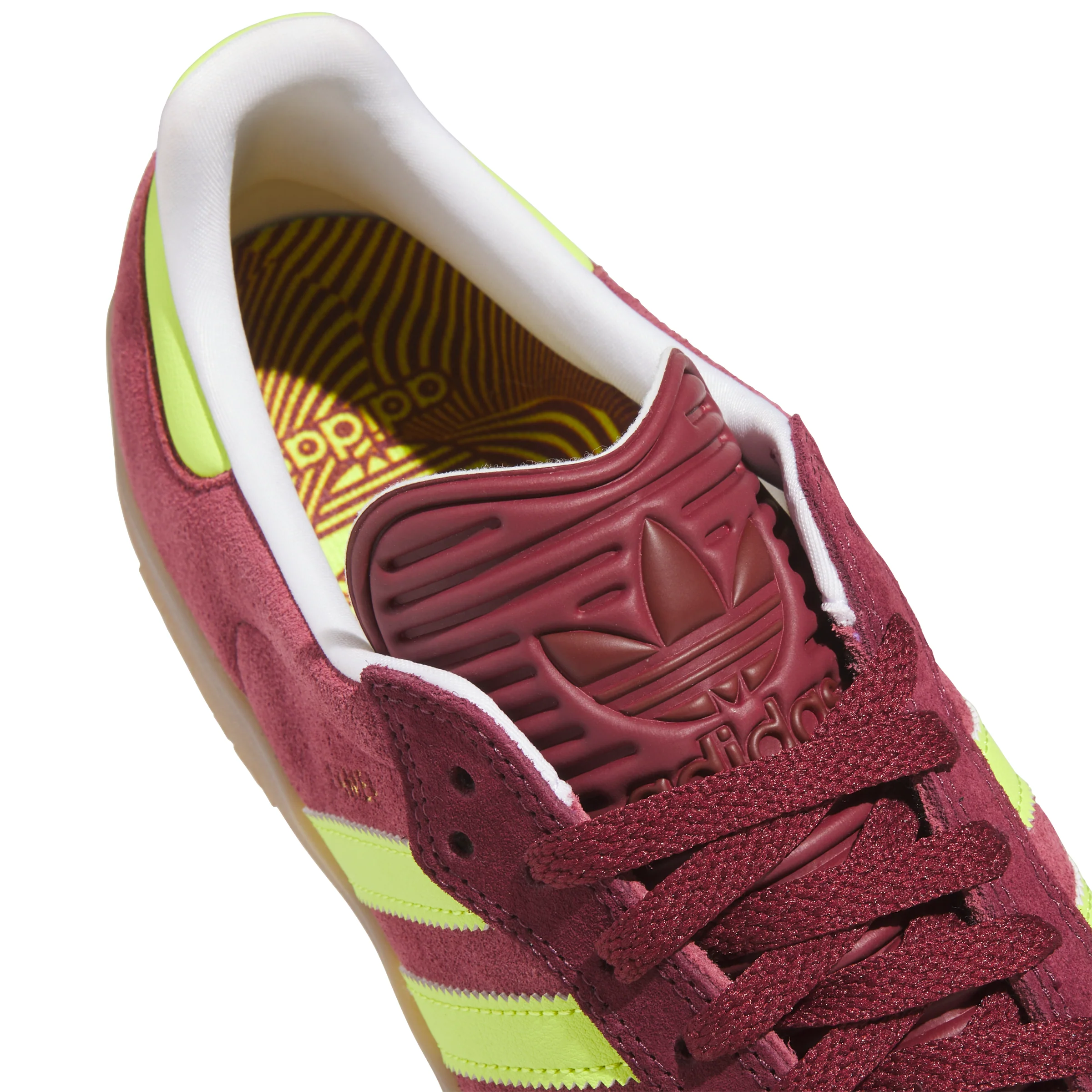 Adidas Puig Samba - Maroon / Semi Solar Yellow / Shadow Red - Image 7