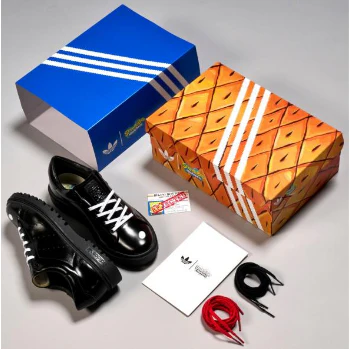 Adidas Stan Smith Freizeit "Spongebob" - Core Black - Image 9