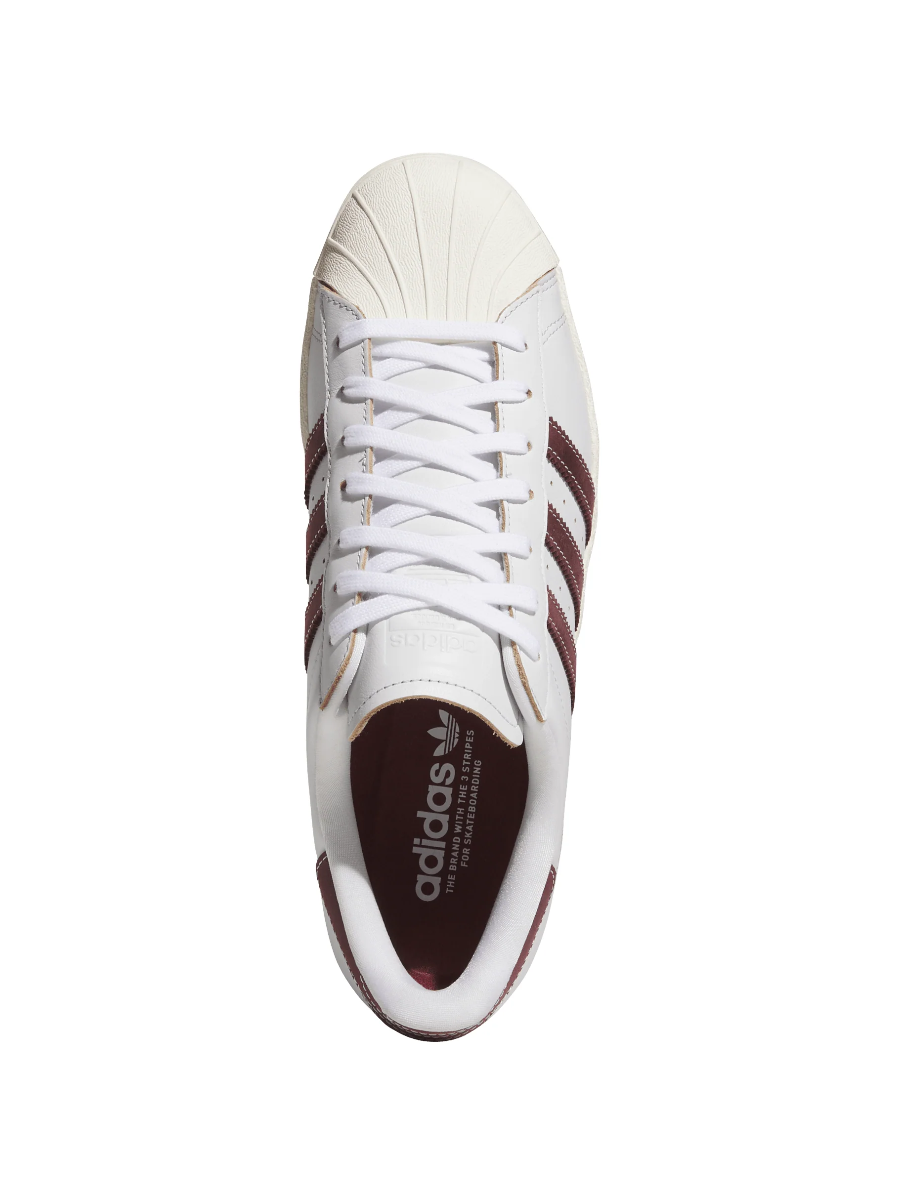 Adidas Superstar 80 ADV - Crystal White / Shadow Red - Image 3
