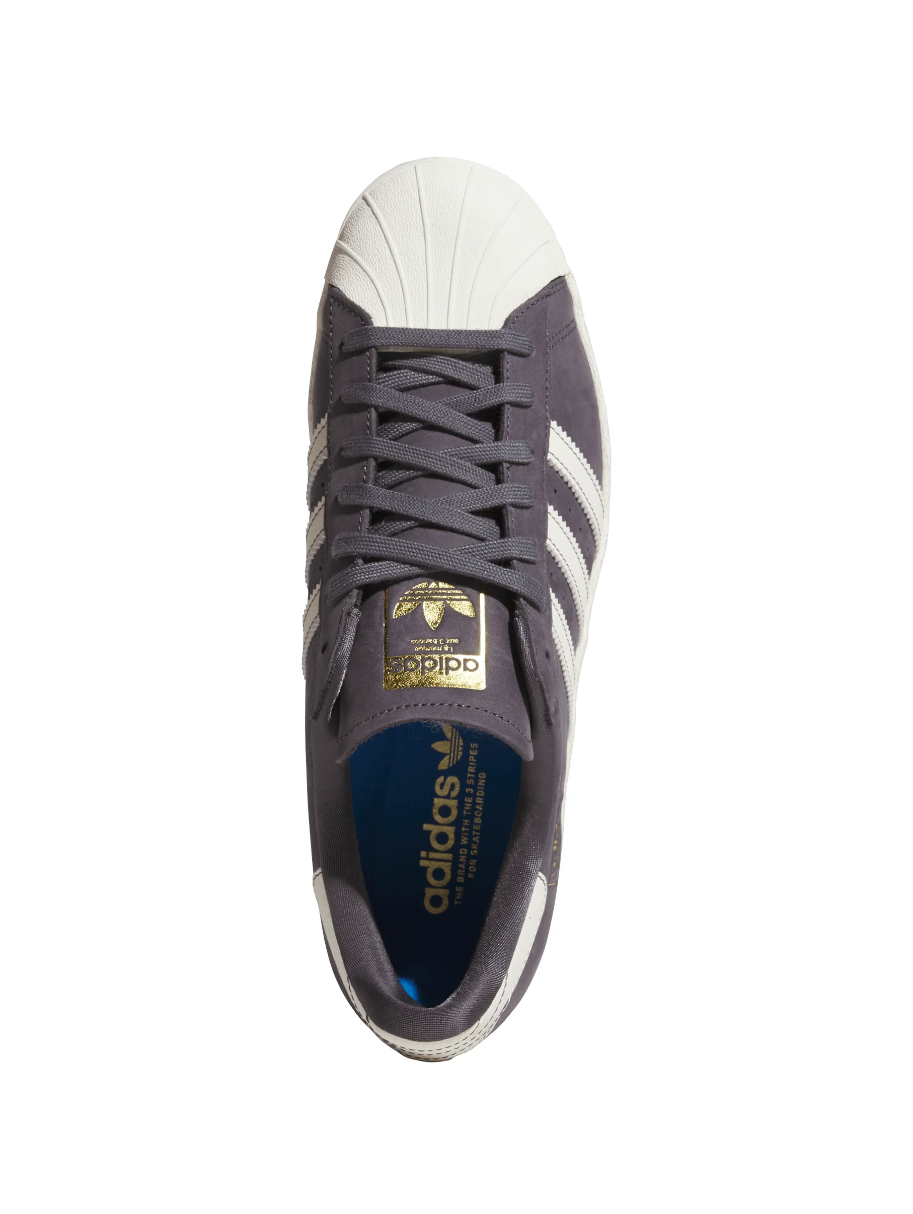 Adidas Superstar 80 ADV - Dark Grey / Aurora Onix / Chalk White - Image 4