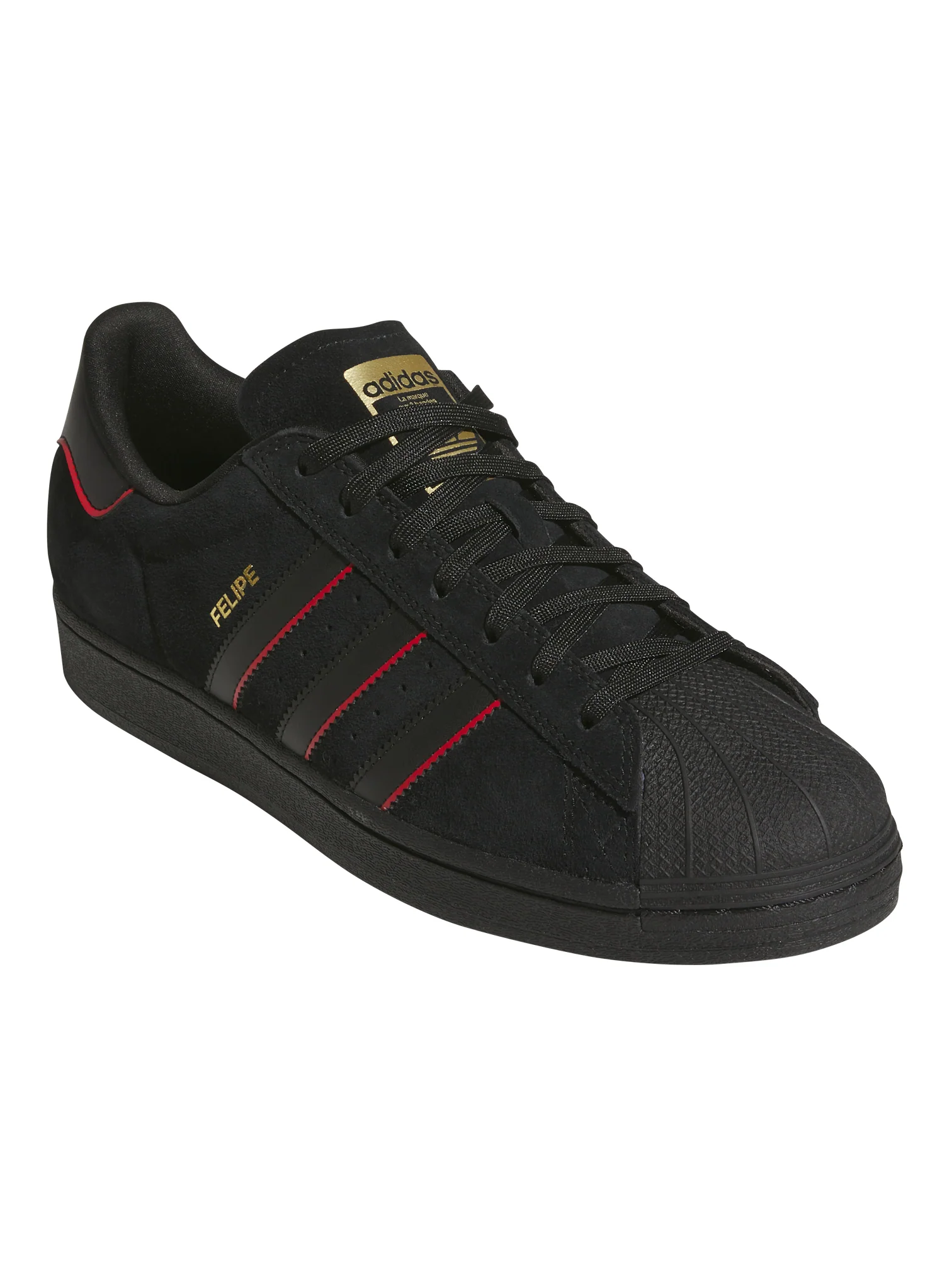 Adidas Superstar x Felipe Gustavo - Core Black / Better Scarlet - Image 2