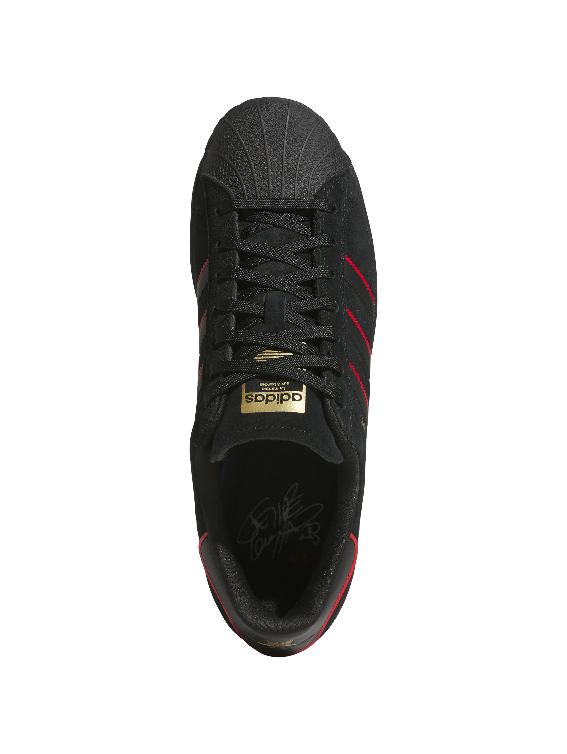 Adidas Superstar x Felipe Gustavo - Core Black / Better Scarlet - Image 3