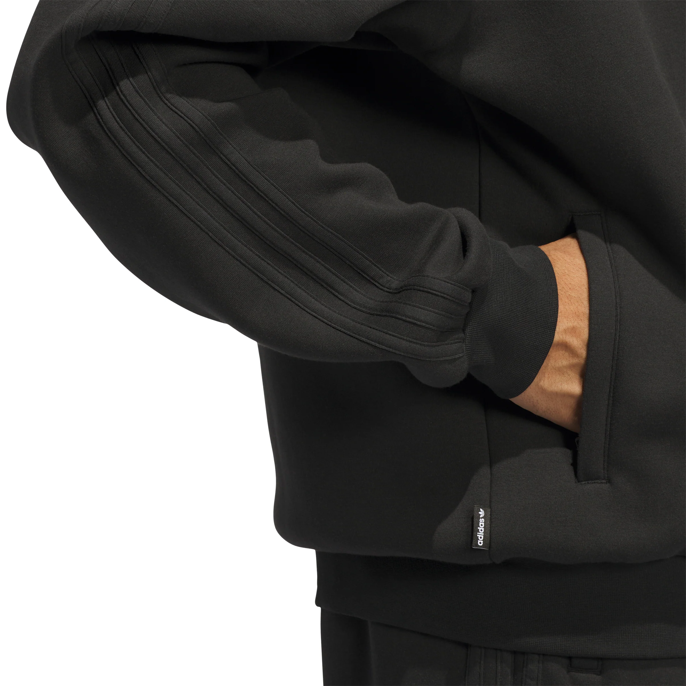 Adidas Tech Fleece Jacket - Black / White - Image 4