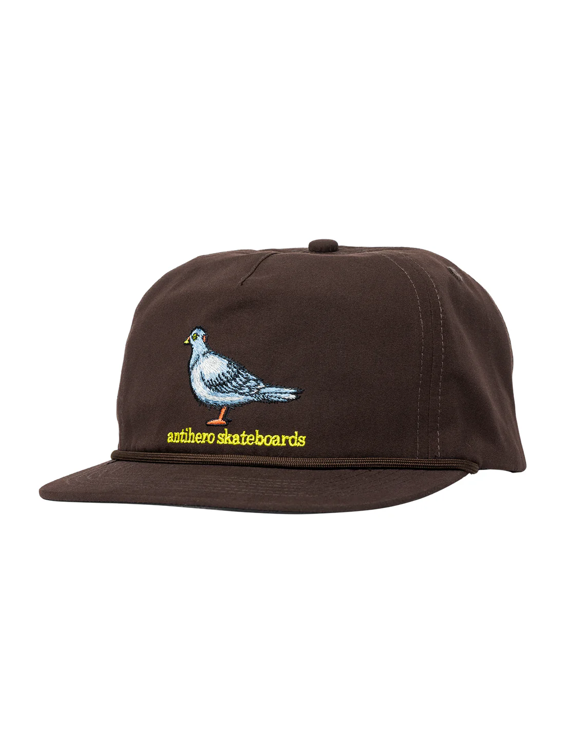 Anti-Hero Adjustable Lil Pigeon Snapback - Dark Brown