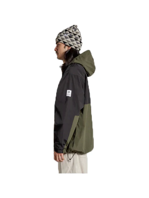 Autumn Cascade Anorak - Miltiary Green / Black - Image 2