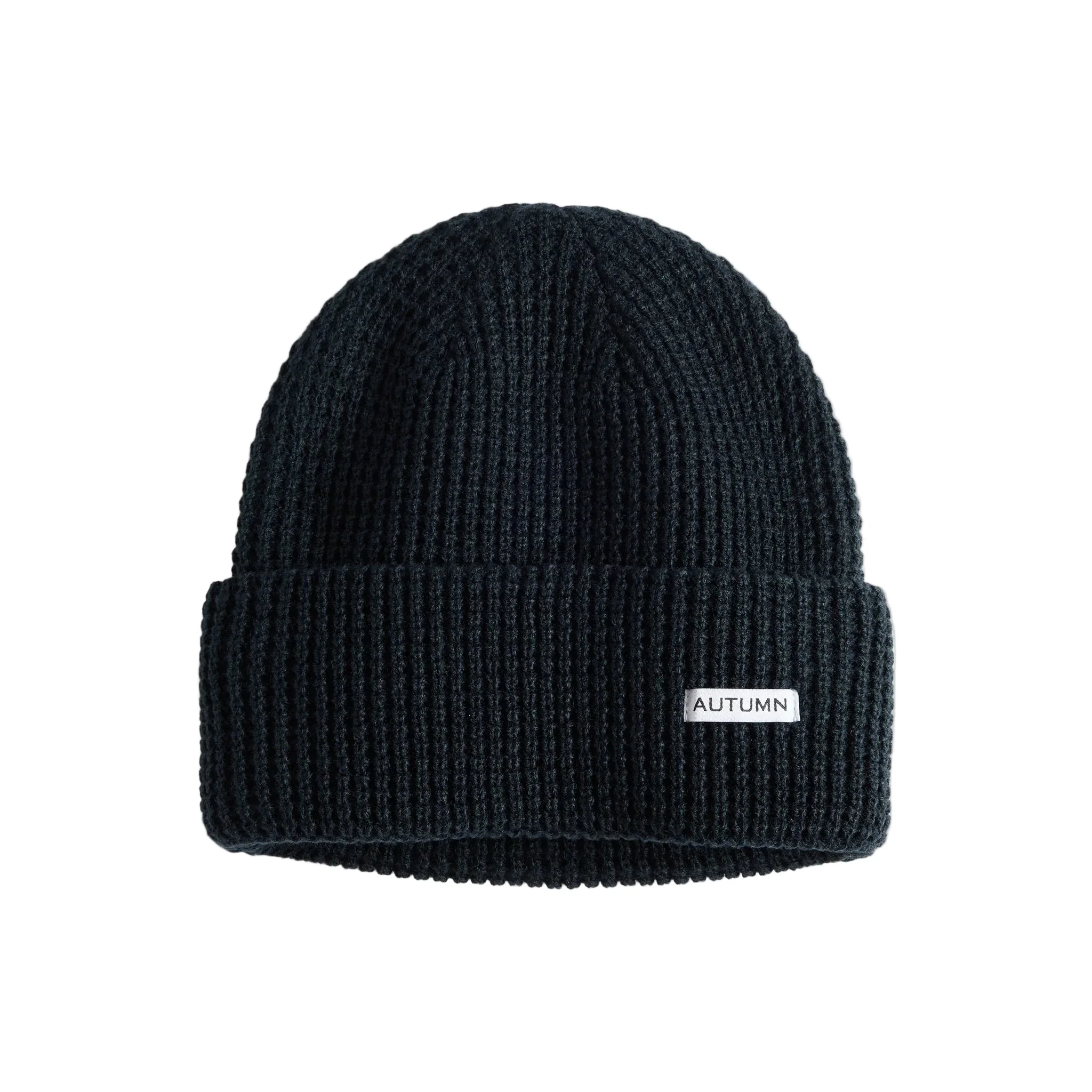 Autumn Waffle Beanie - Ultramarine Teal