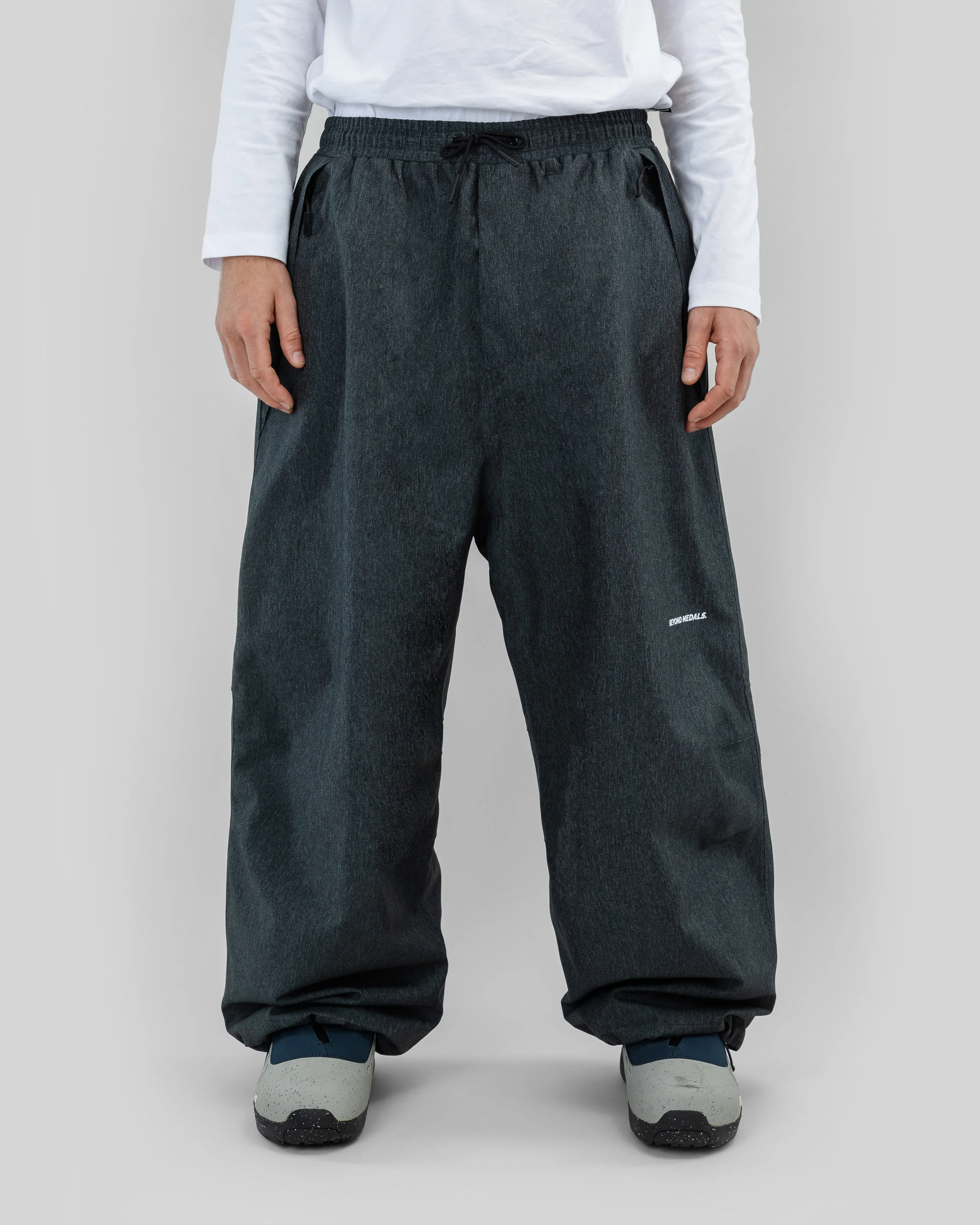 Beyond Medals Park Pants Denim - Grey - Image 2