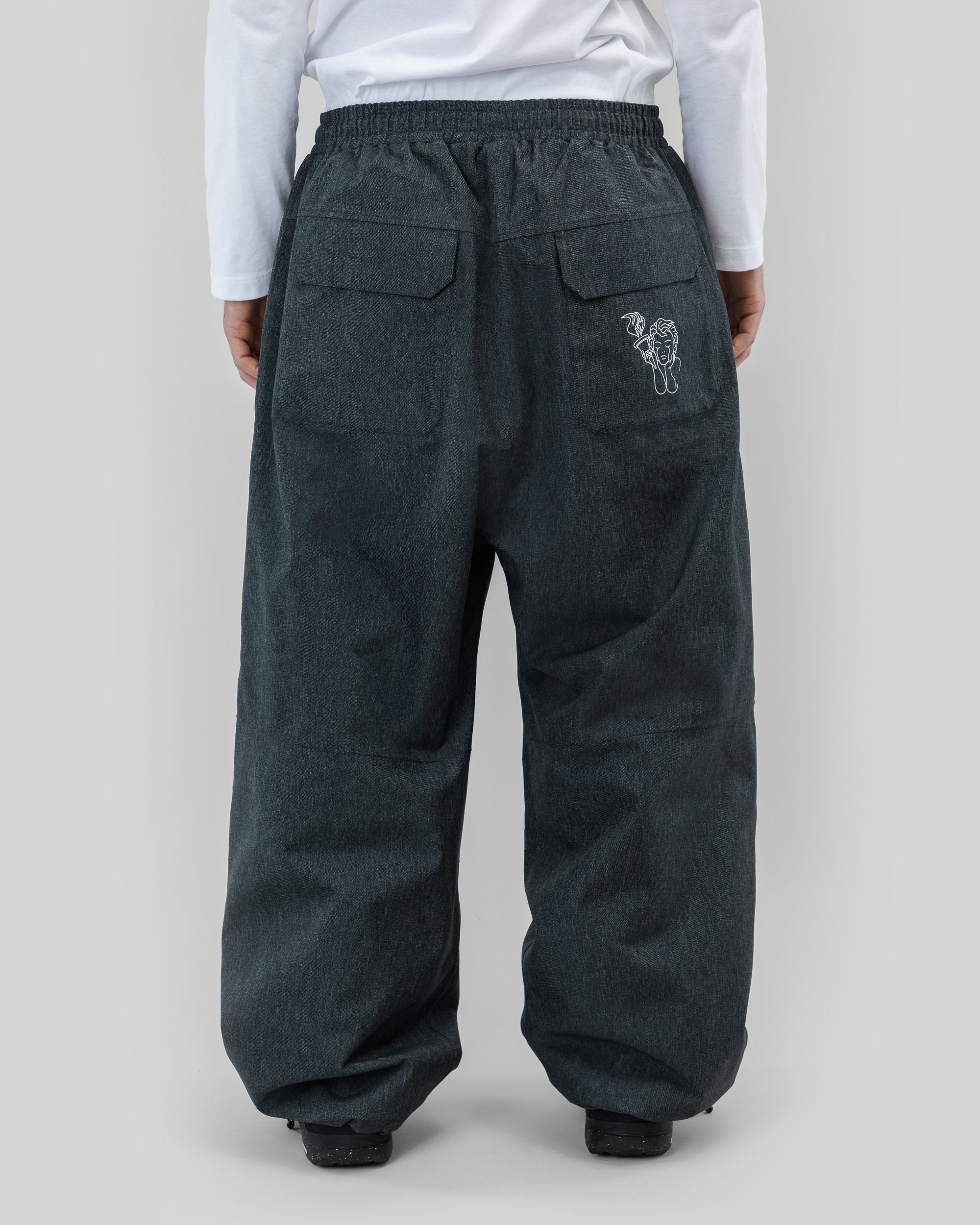 Beyond Medals Park Pants Denim - Grey - Image 4