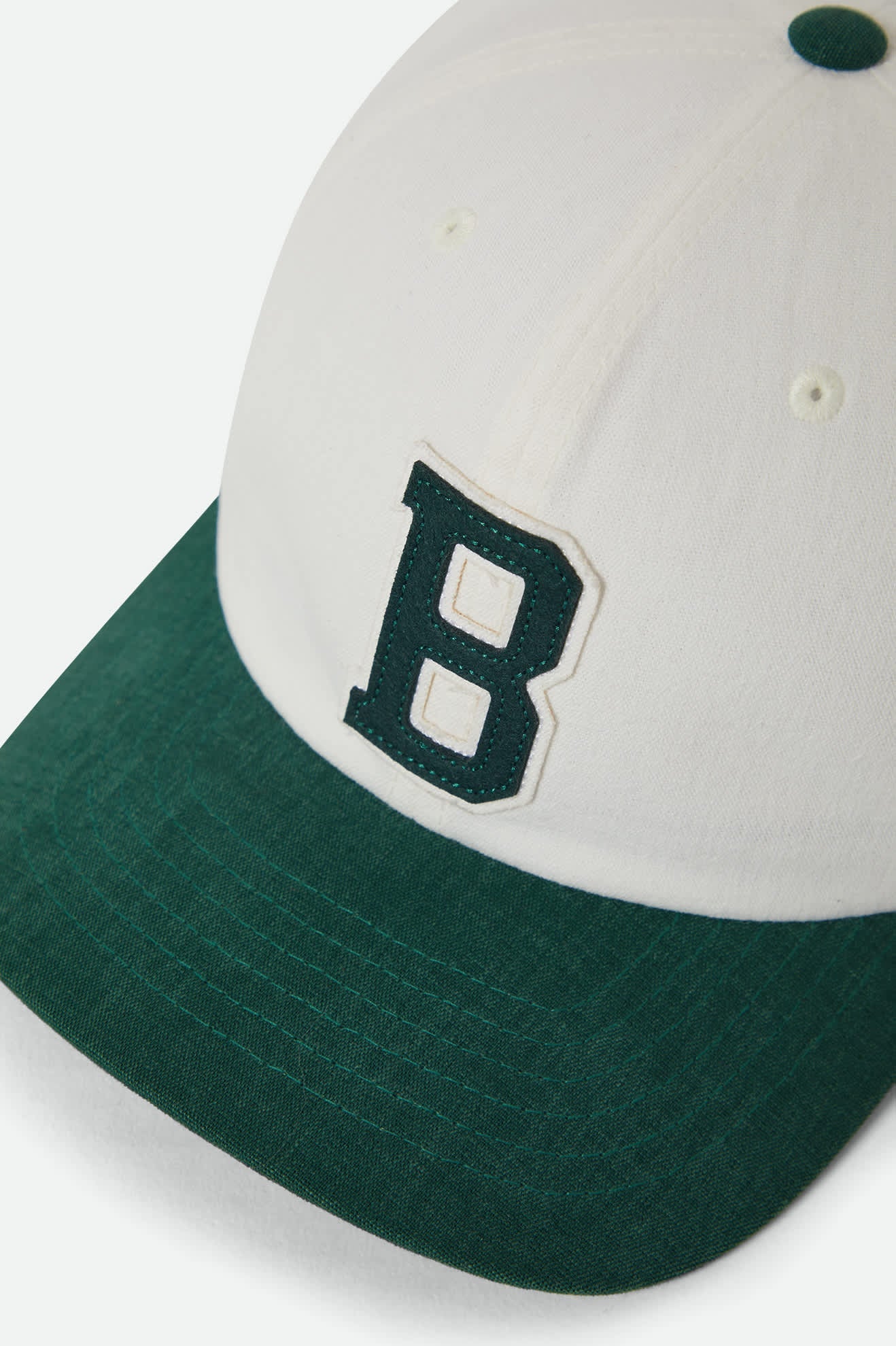 Brixton Big B Adjustable Hat - White / Primal Green - Image 3