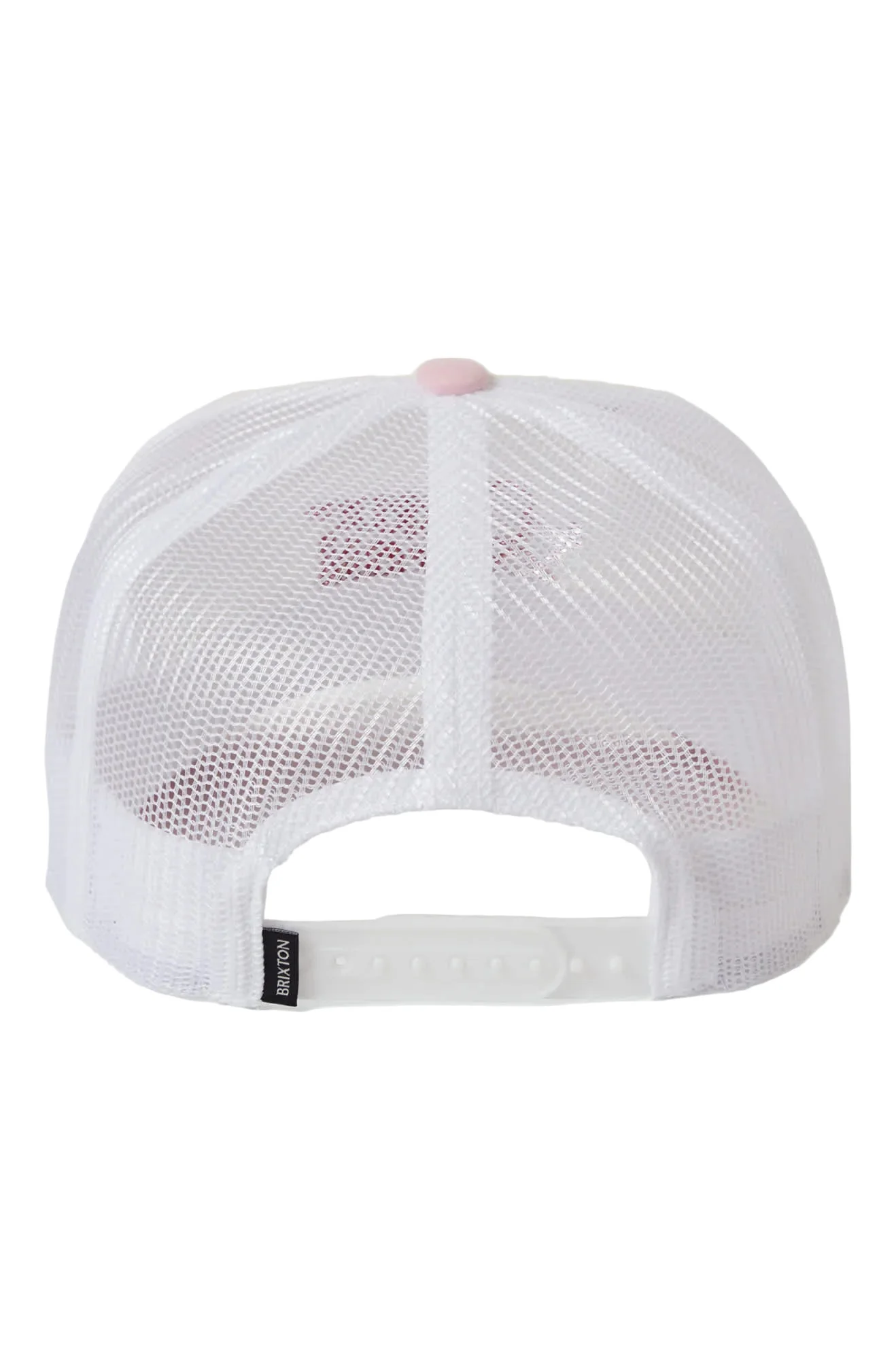 Brixton Cherry NP Trucker Hat - White / Pink - Image 2