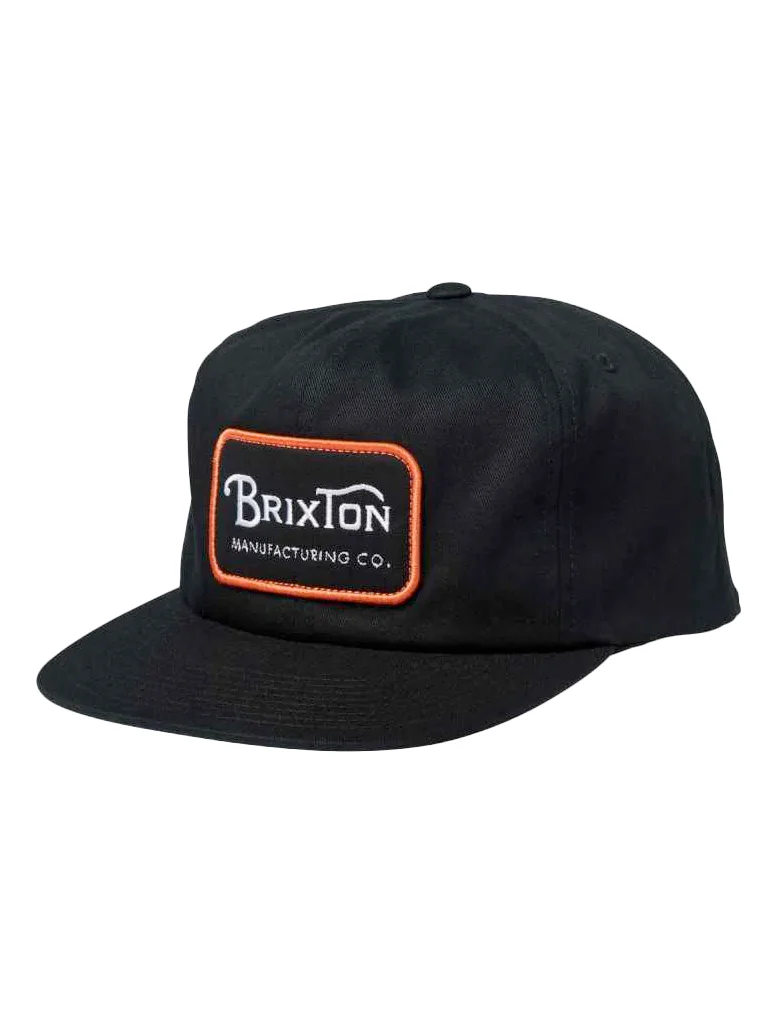 Brixton Grade HP Snapback - Black / Orange