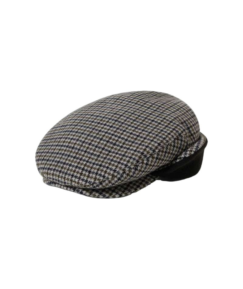 Brixton Hooligan Ear Flap Snap Hat  -Black / Grey / Charcoal