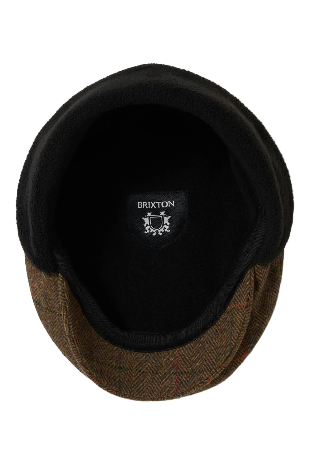 Brixton Hooligan Ear Flap Snap Hat - Bronze / Black / Red - Image 4
