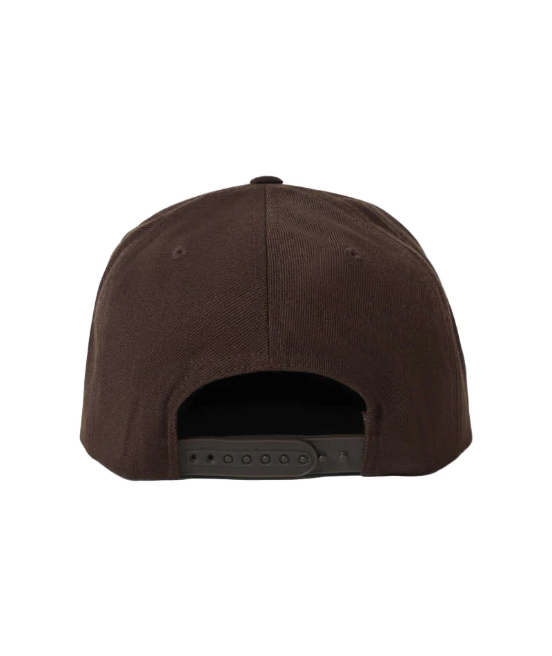 Brixton Oath III Snapback - Pinecone Brown / Brown Suede - Image 2