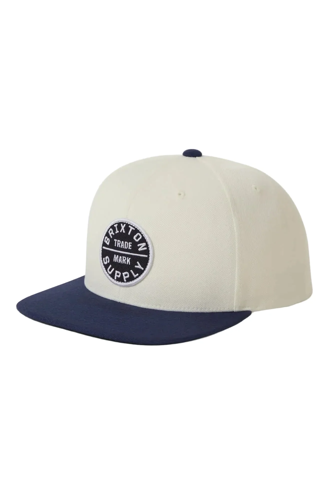 Brixton Oath III Snapback - White / Midnight Blue