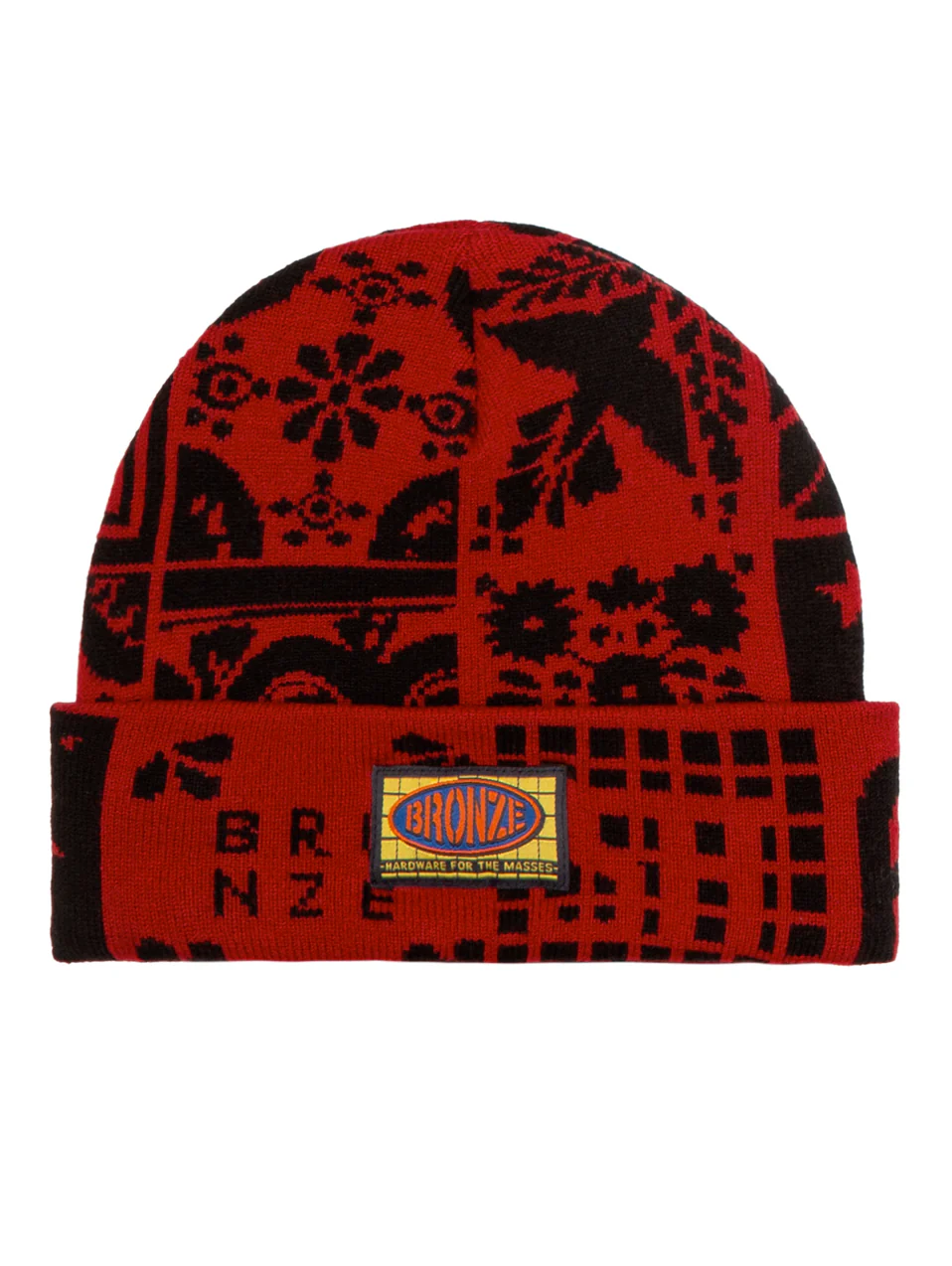 Bronze 56k Azulejo Beanie - Red / Black