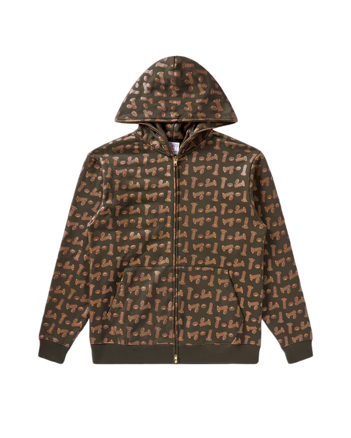 Bronze 56k x BBC Ice Cream Hardware Full Zip Hoodie - Bronze