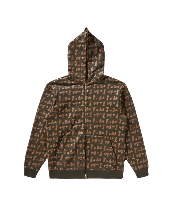 Bronze 56k x BBC Ice Cream Hardware Full Zip Hoodie - Bronze - Image 3