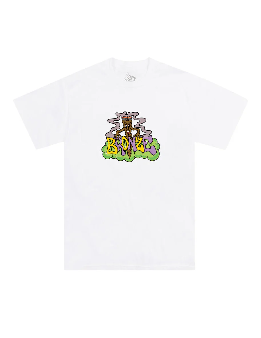 Bronze Mr Blunt Tee - White