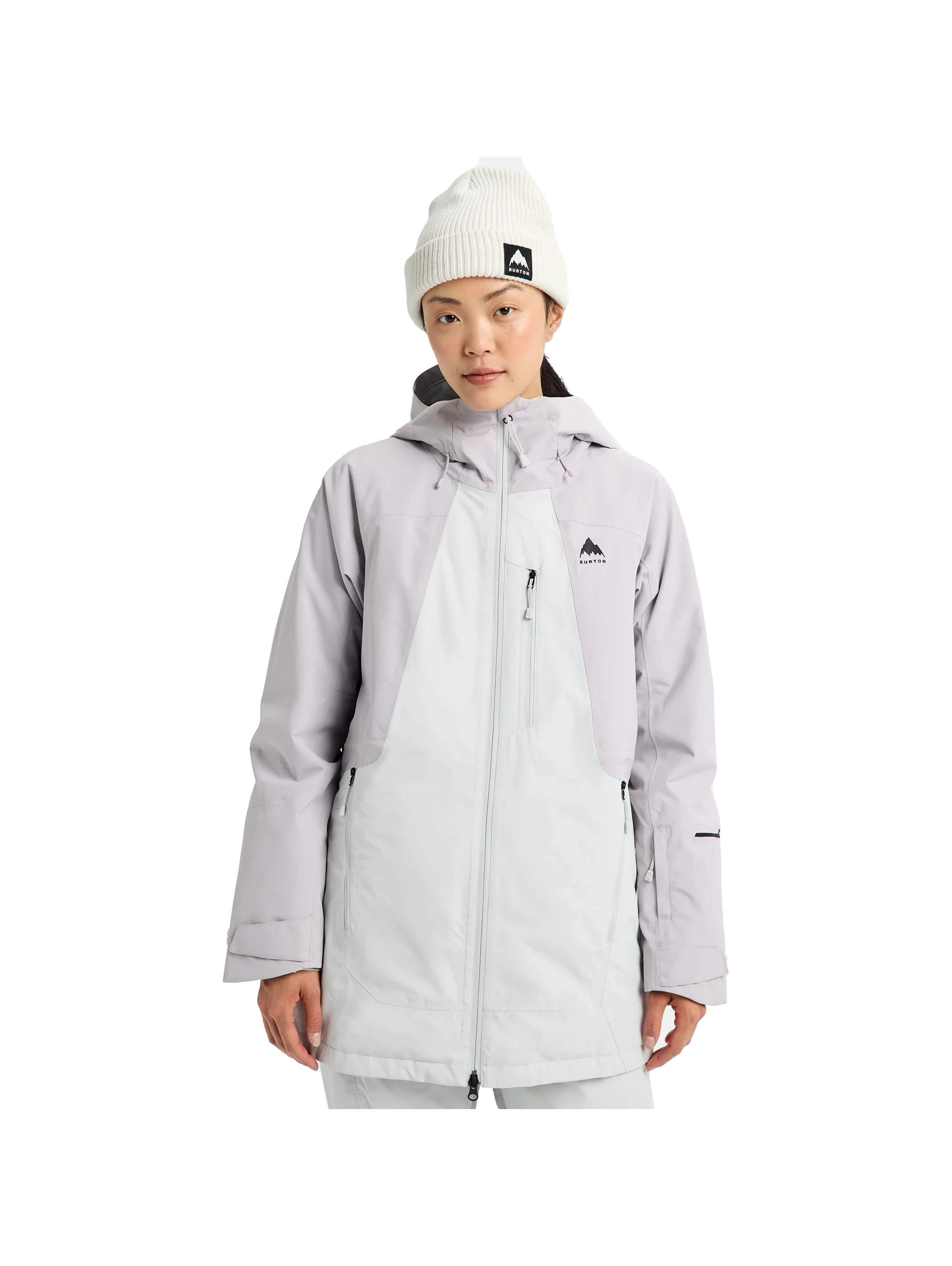 2026 Burton Womens Reserve Insulated Jacket - Washed Lavender / Gray Cloud - Image 2