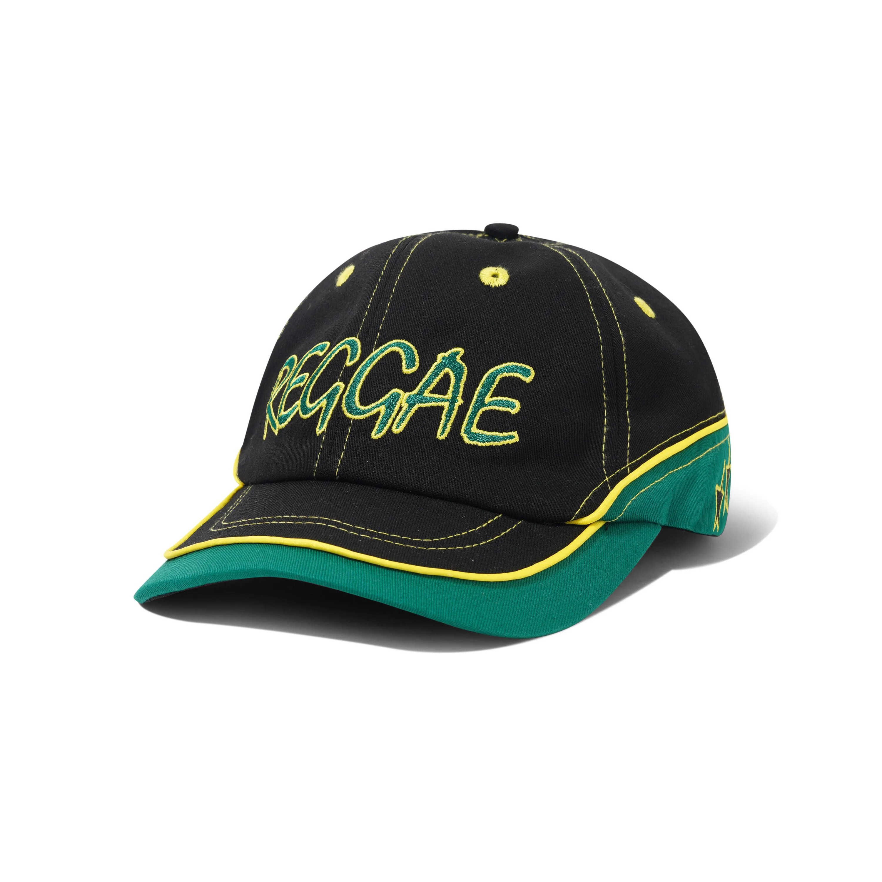 Butter Dub 6 Panel Cap - Black/Green
