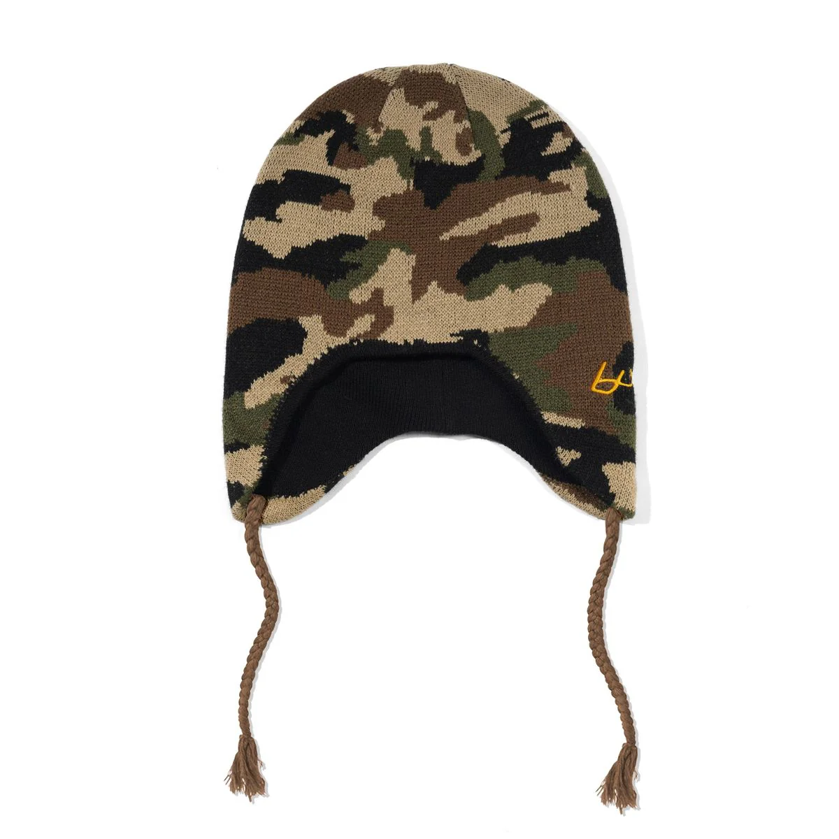 Butter Earflap Beanie - Woodland Camo