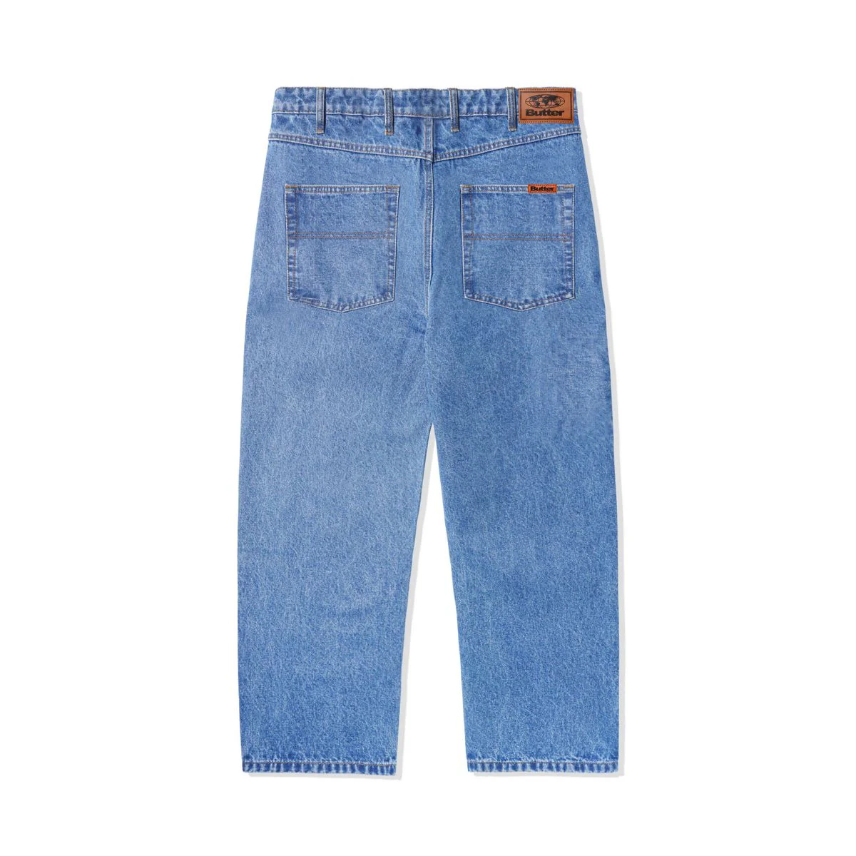 Butter Goods Relaxed Denim Jeans - Washed Indigo - Image 2