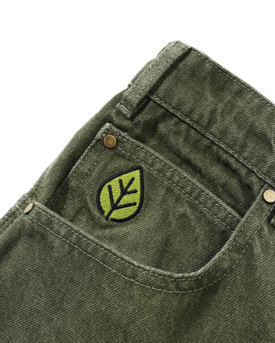 Butter Goods Weathergear Denim Jeans - Faded Army - Image 3