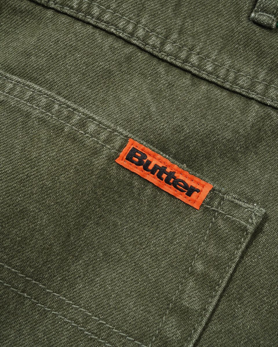 Butter Goods Weathergear Denim Jeans - Faded Army - Image 4