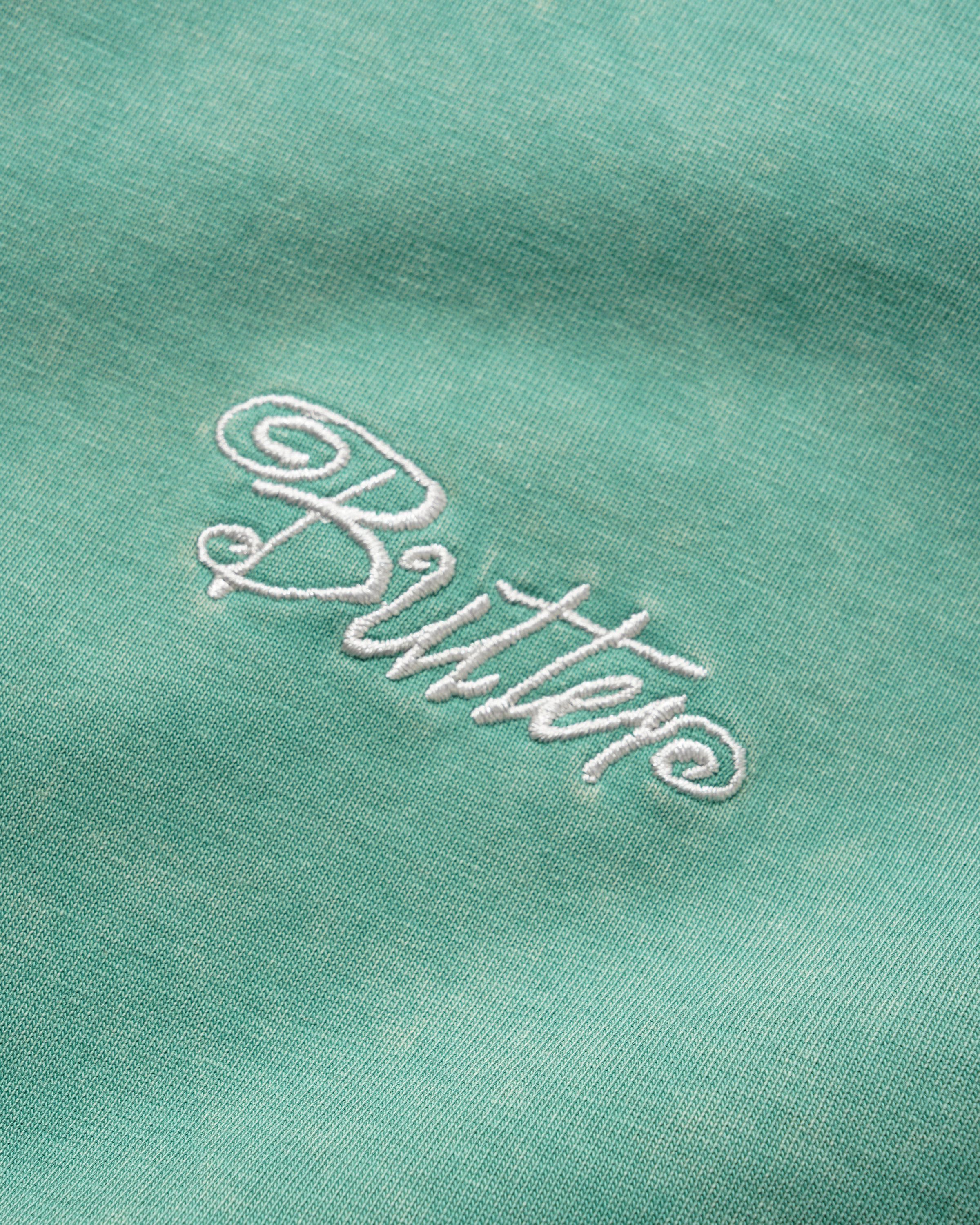 Butter Jive Overlock Stitch Tee - Distressed Jade - Image 2