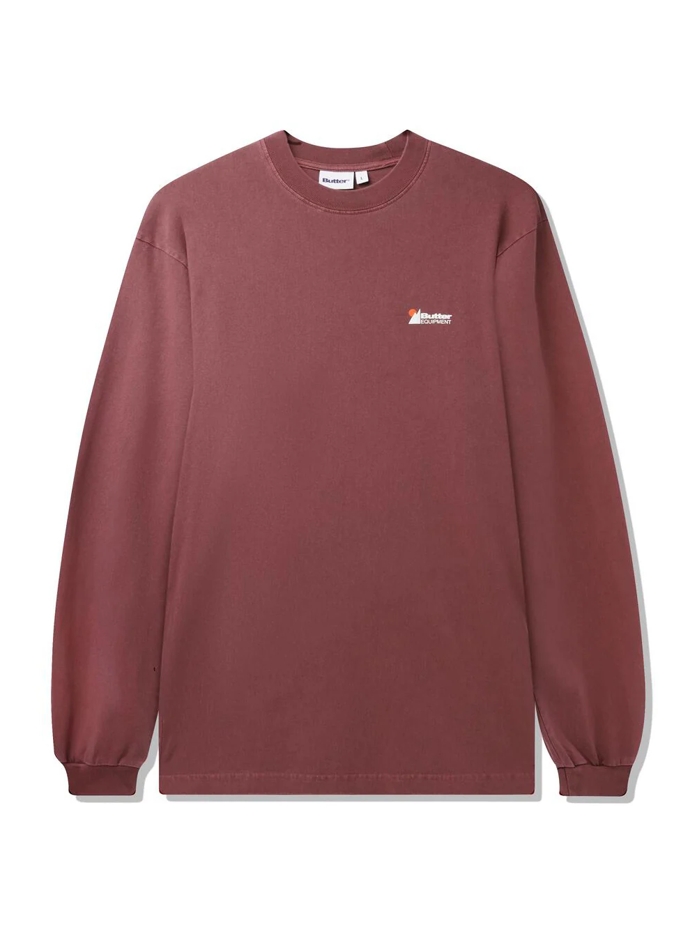 Butter Pigment Dye Longsleeve Tee - Washed Rhubarb