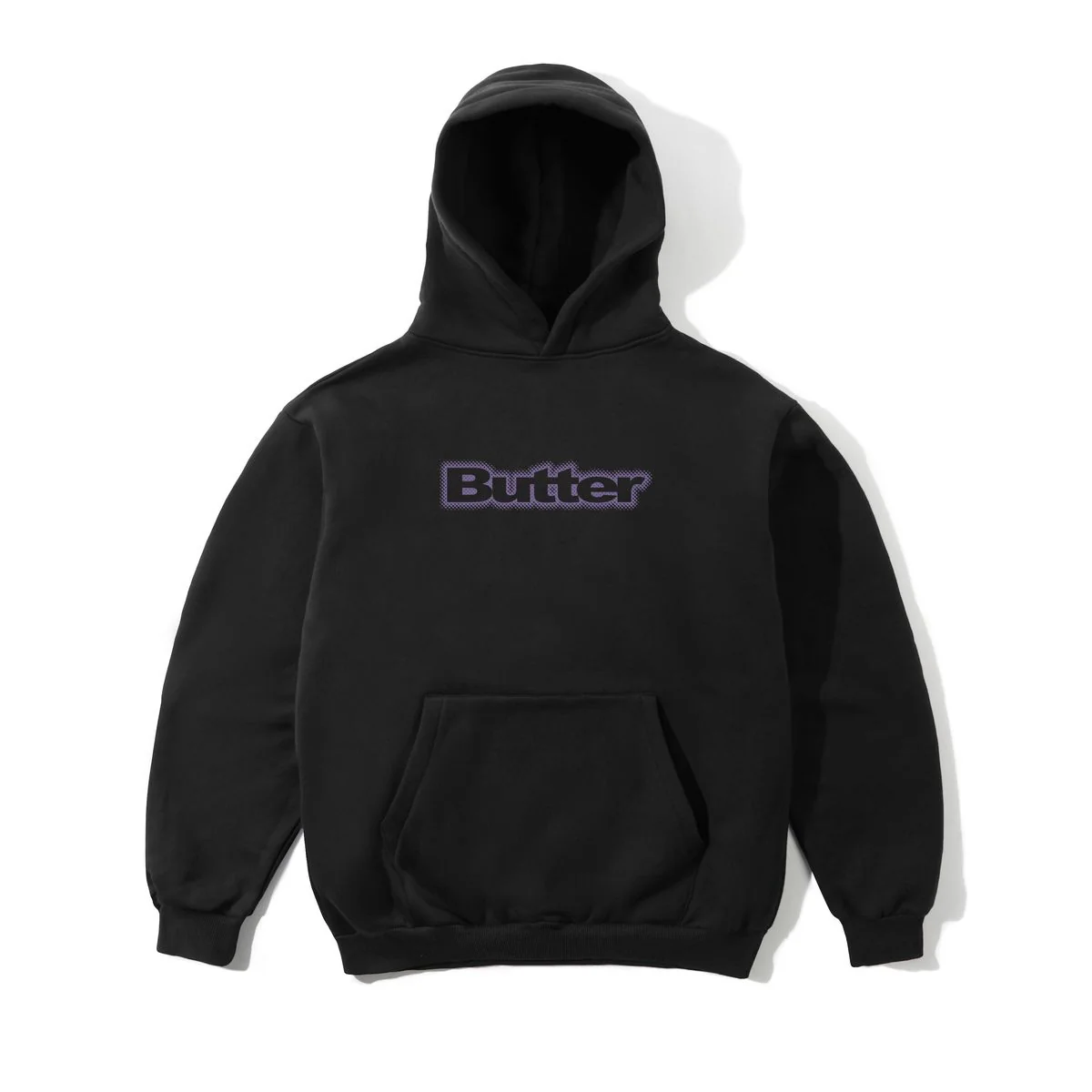 Butter Radiant Logo Pullover Hood - Black
